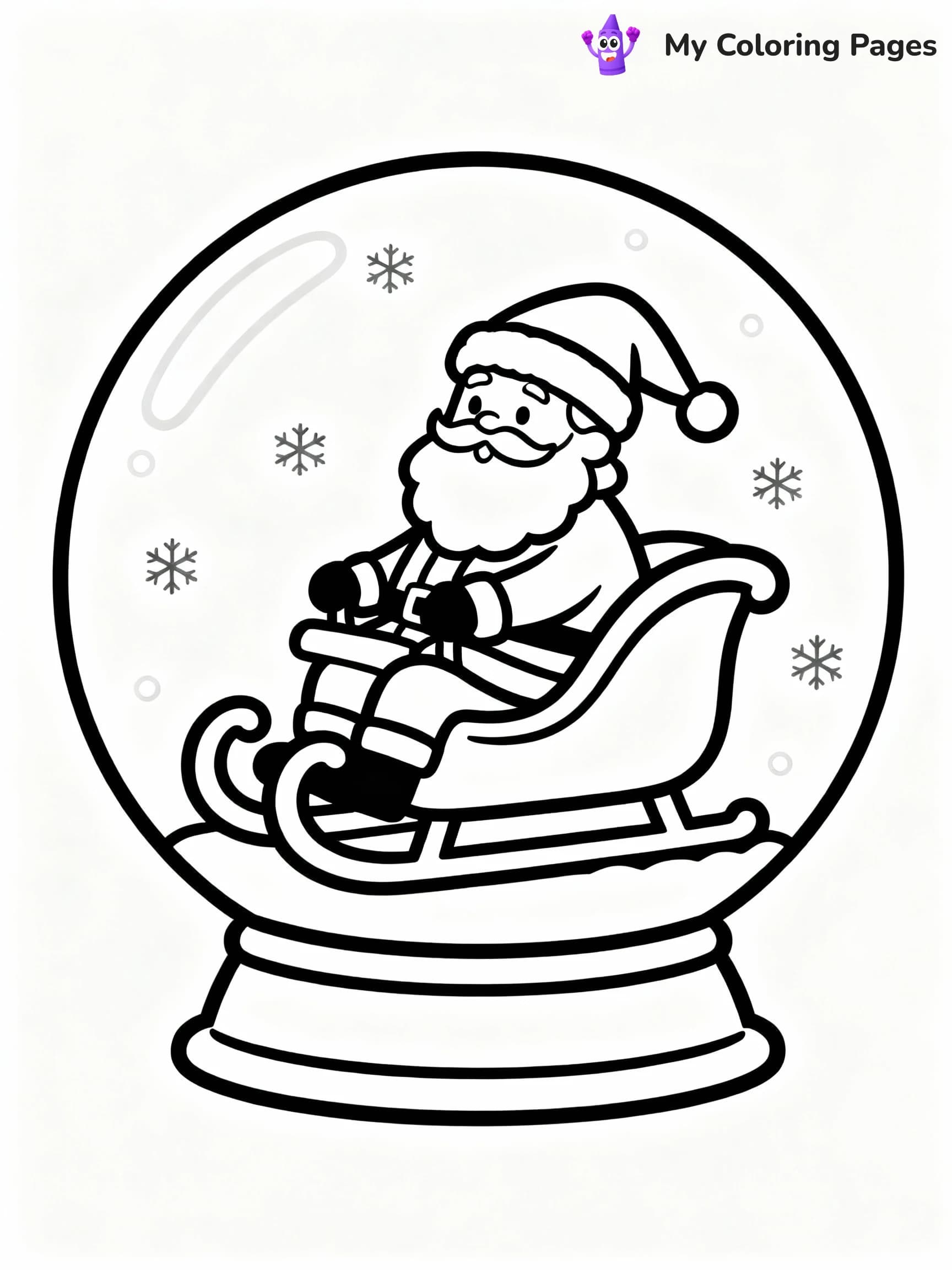 Snow Globe Coloring Pages - 21
