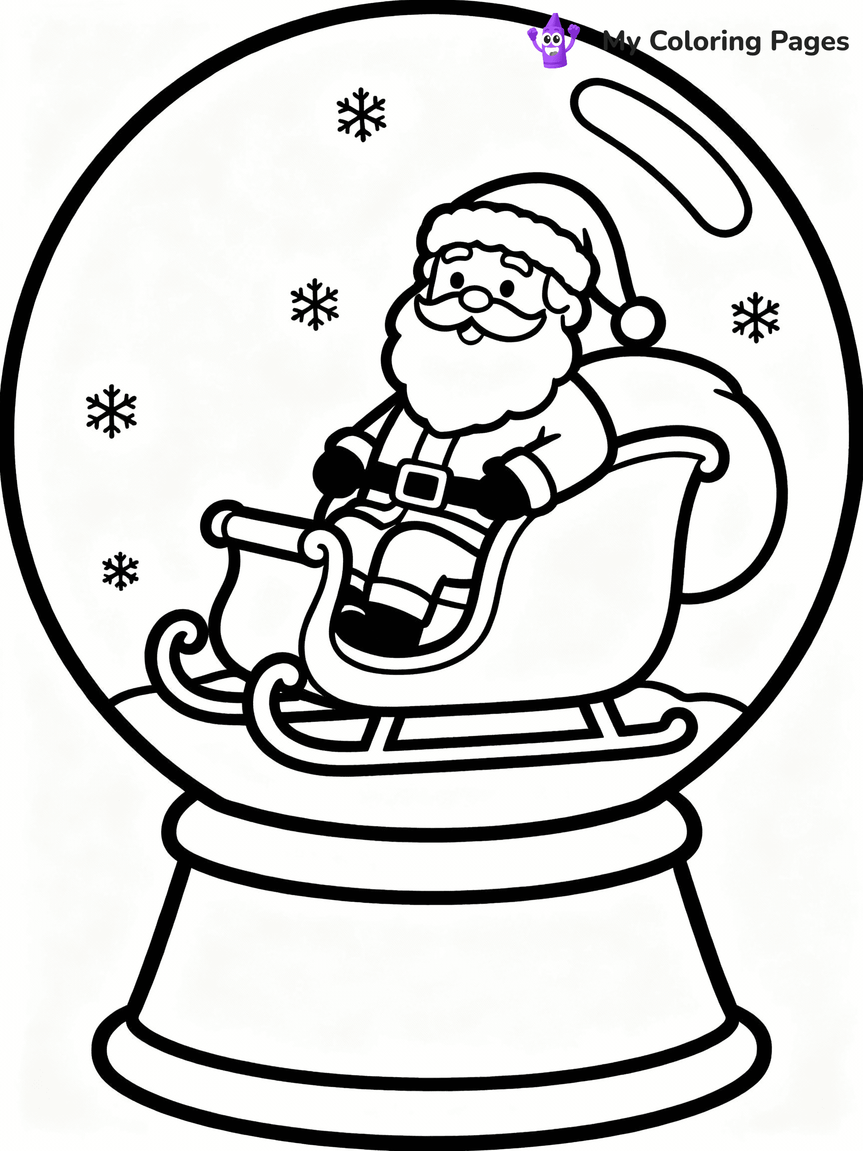 Snow Globe Coloring Pages - 13