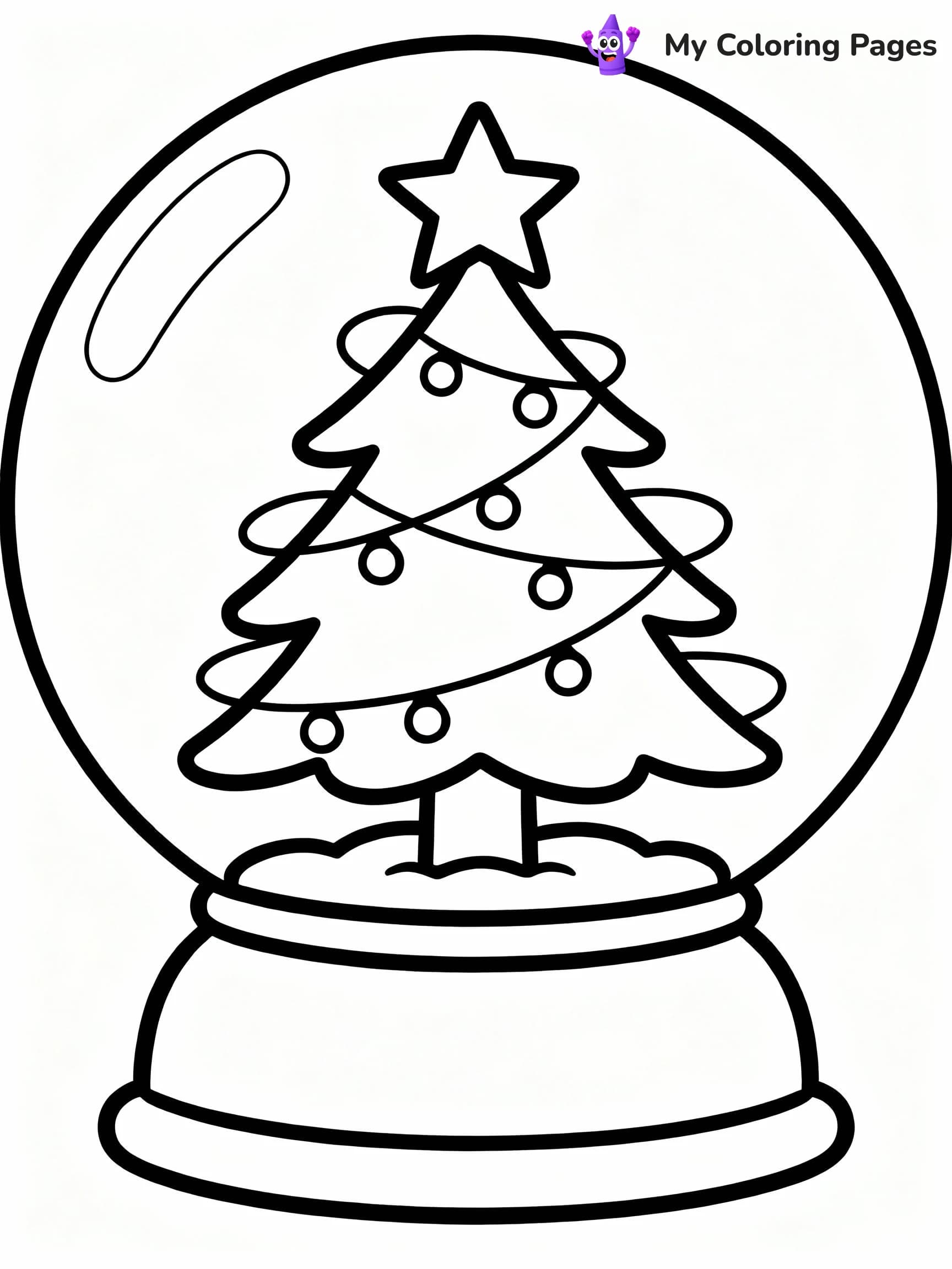 Snow Globe Coloring Pages - 11