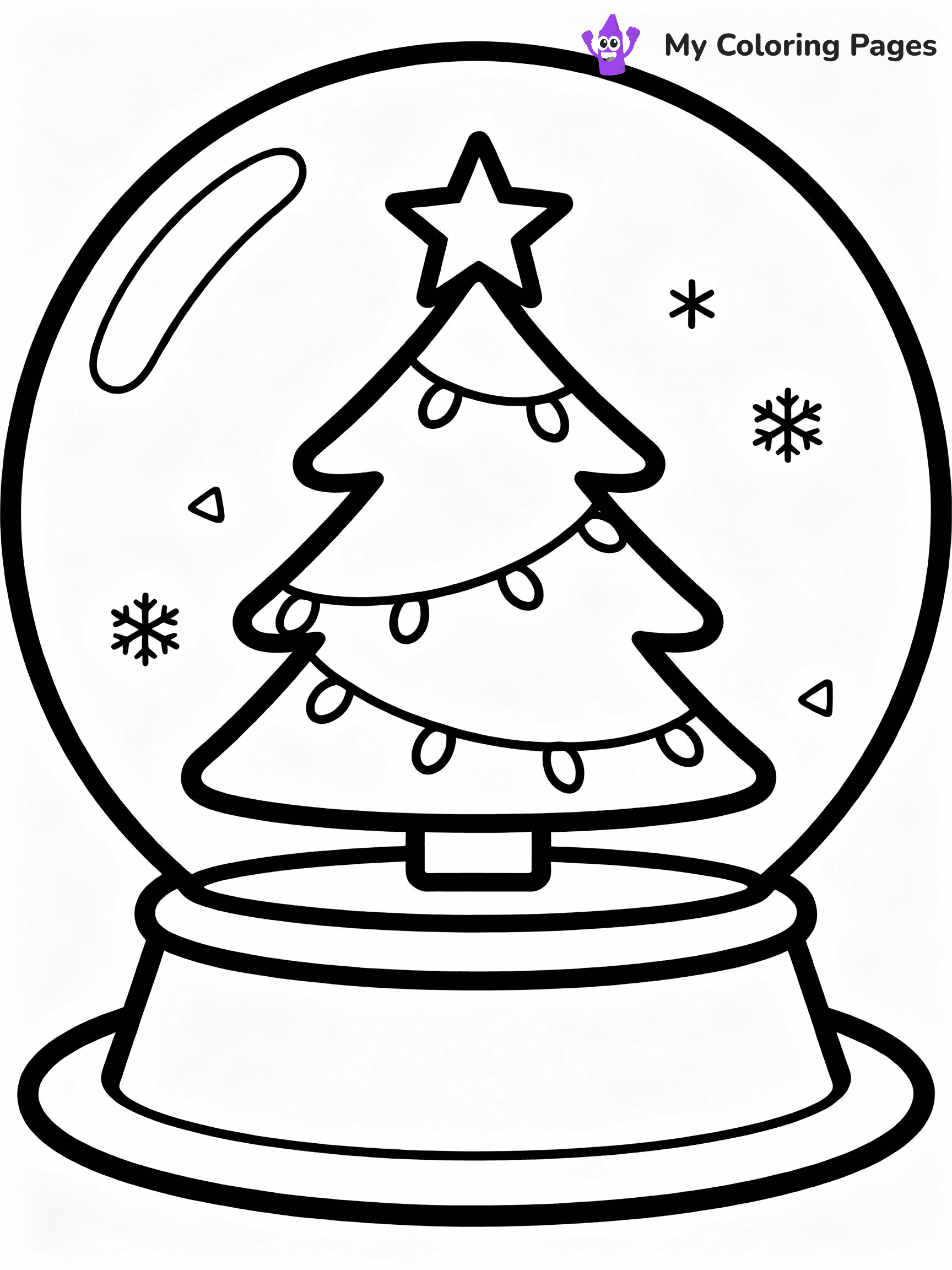 Snow Globe Coloring Pages - 10