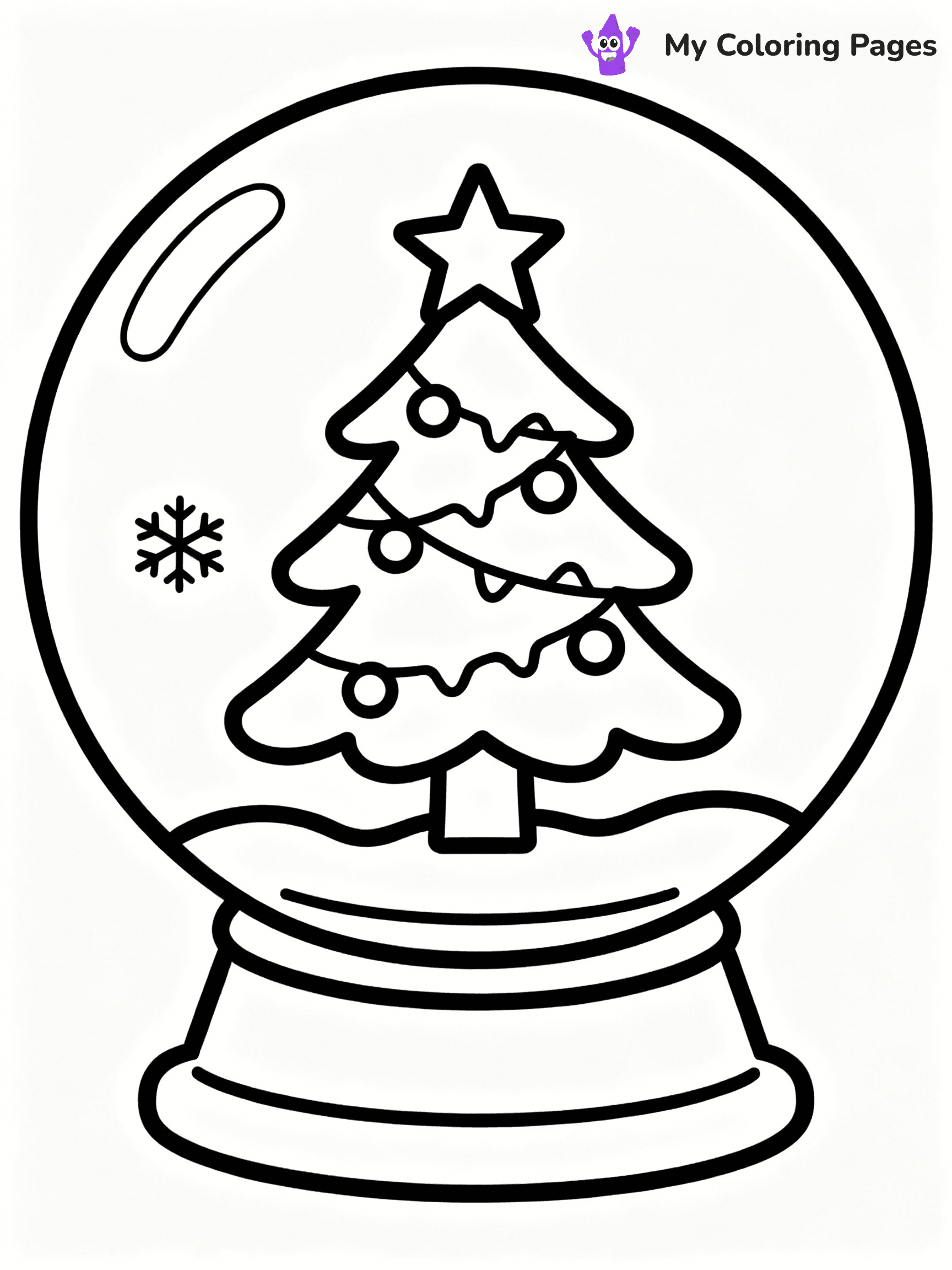 Snow Globe Coloring Pages - 9