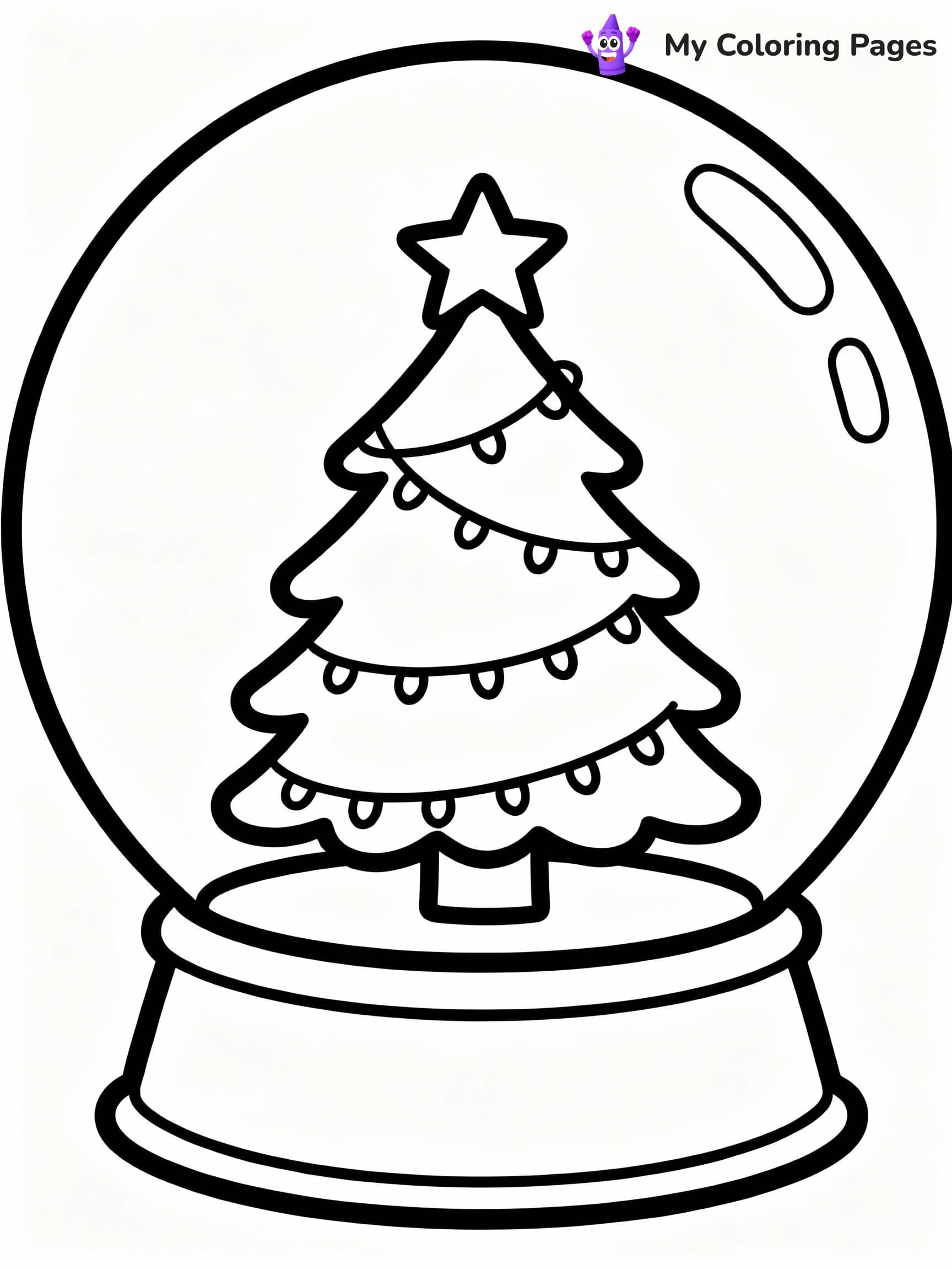 Snow Globe Coloring Pages - 8