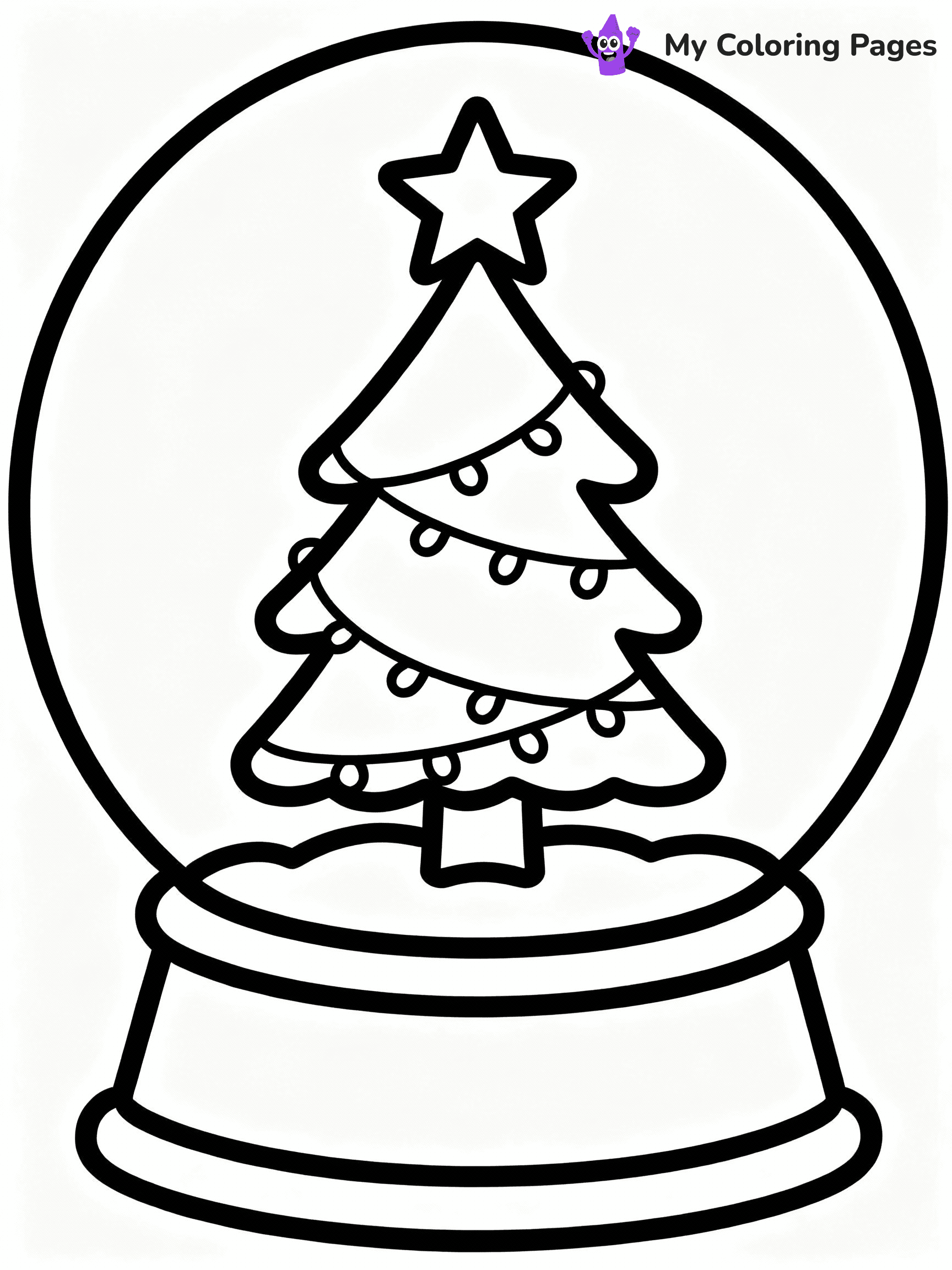 Snow Globe Coloring Pages - 7