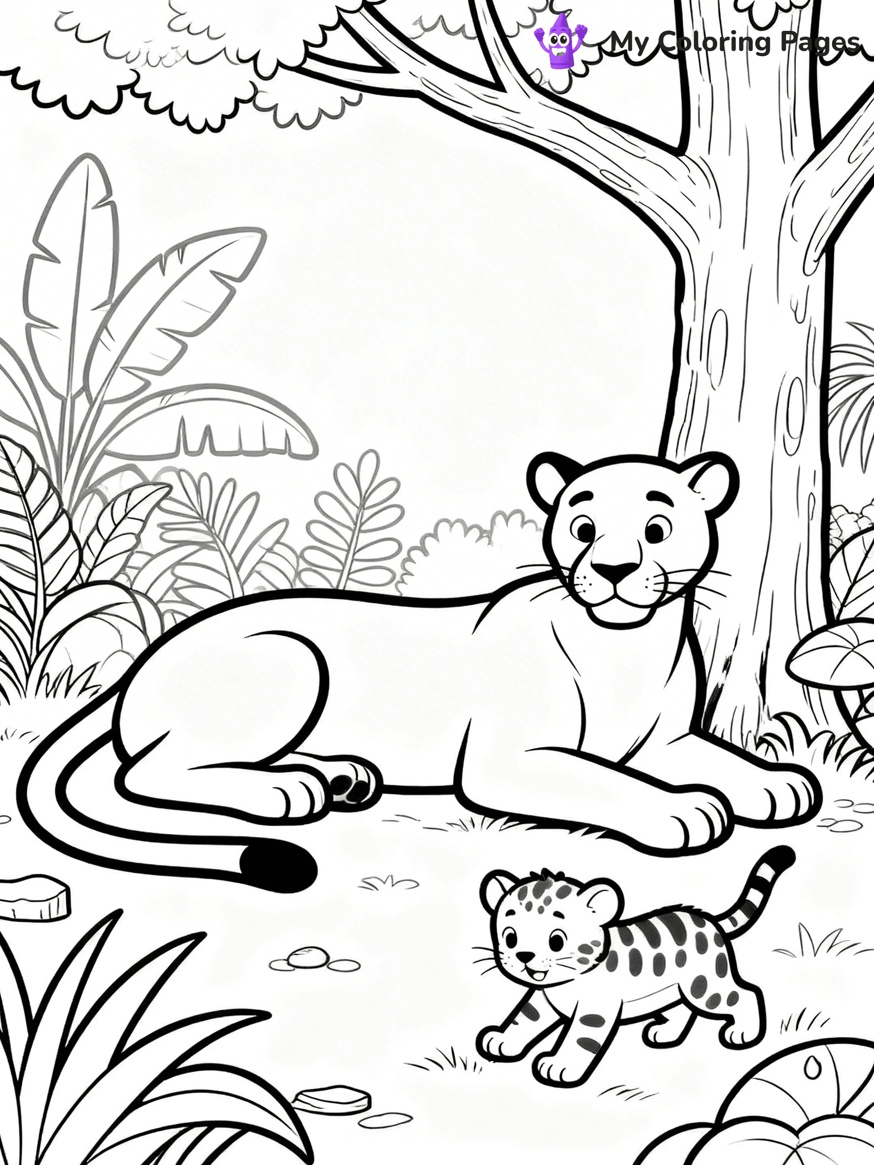 Panther Coloring Pages - 1