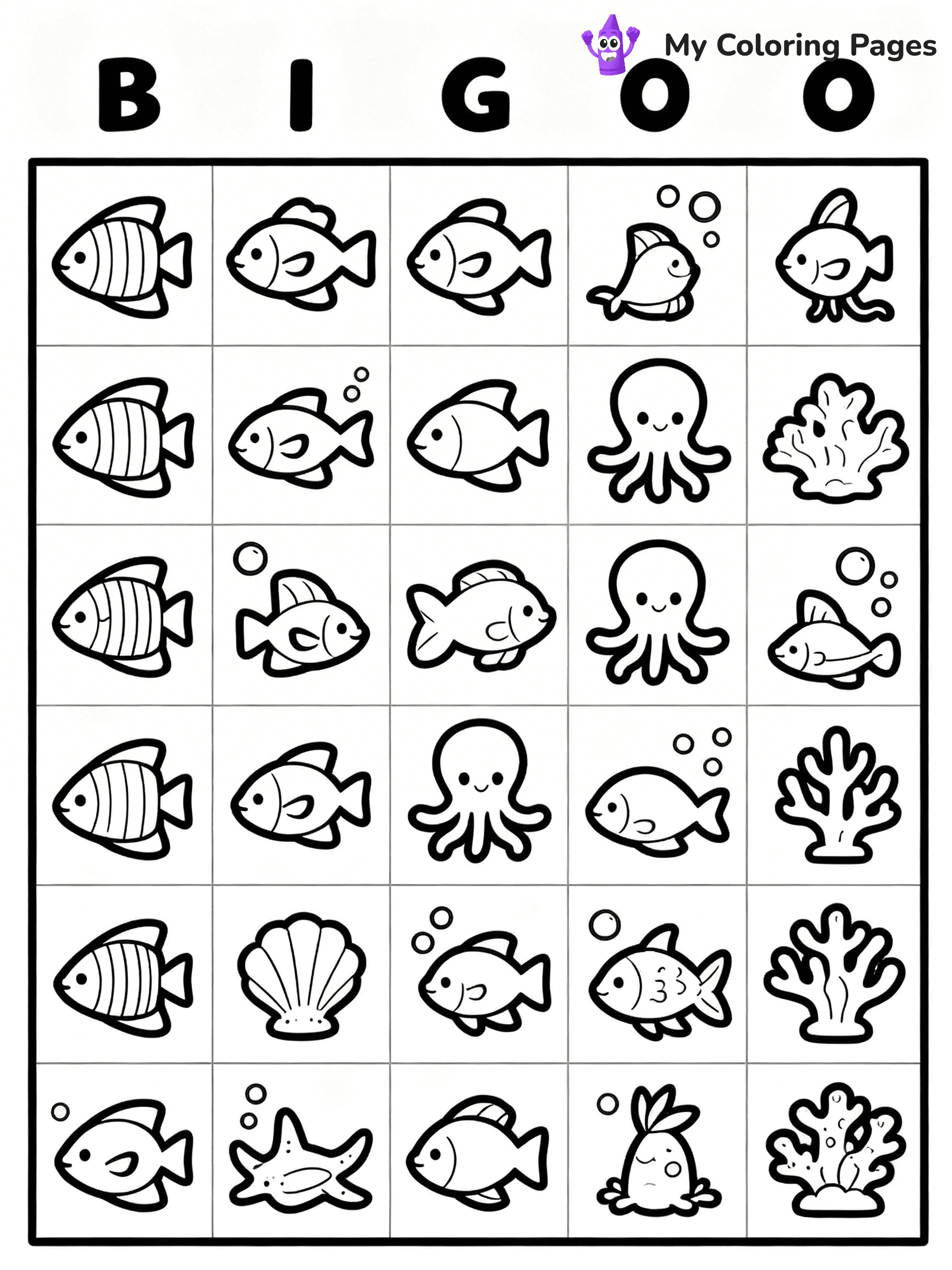 Bingo Coloring Pages - 34