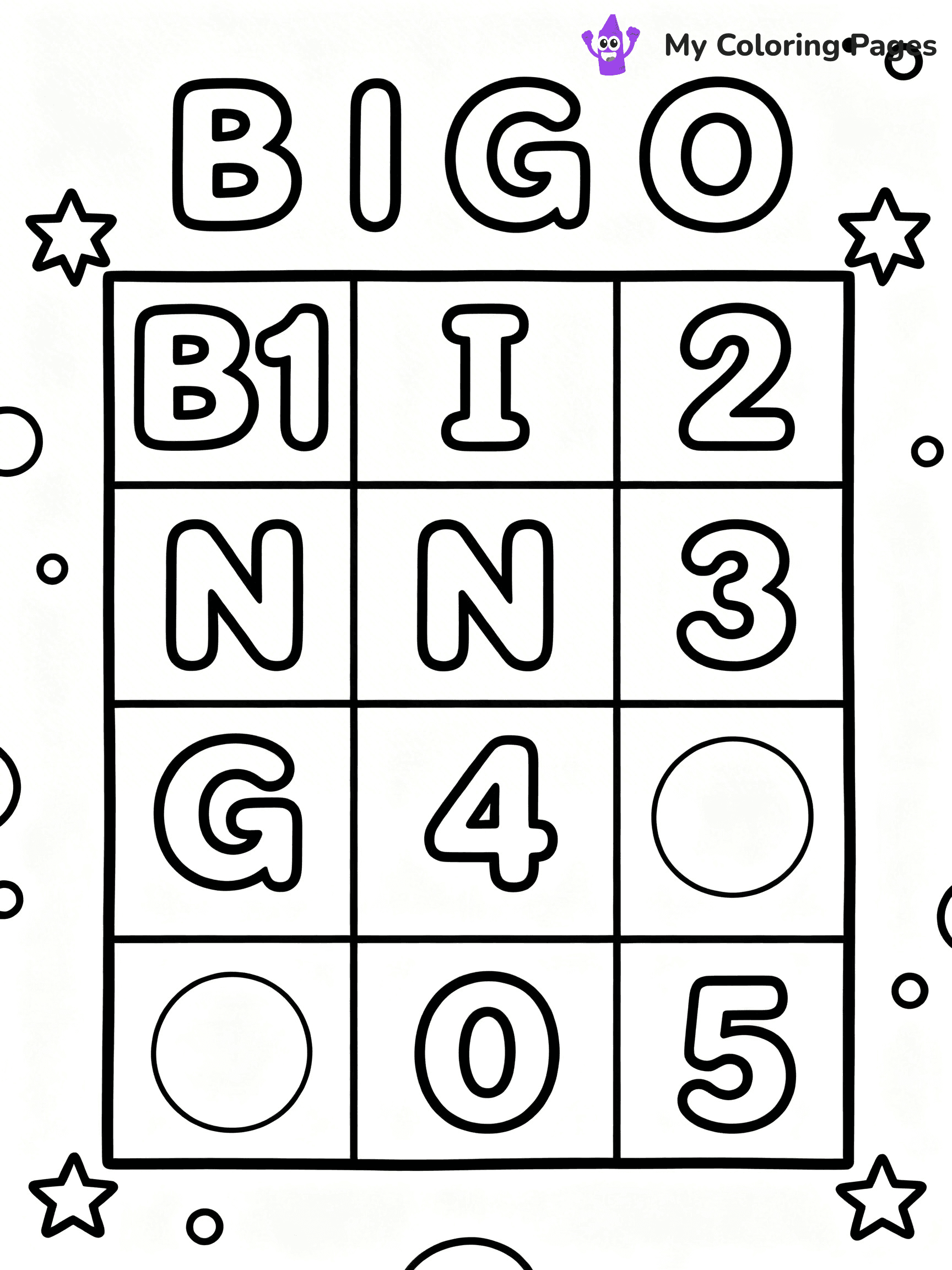 Bingo Coloring Pages - 31
