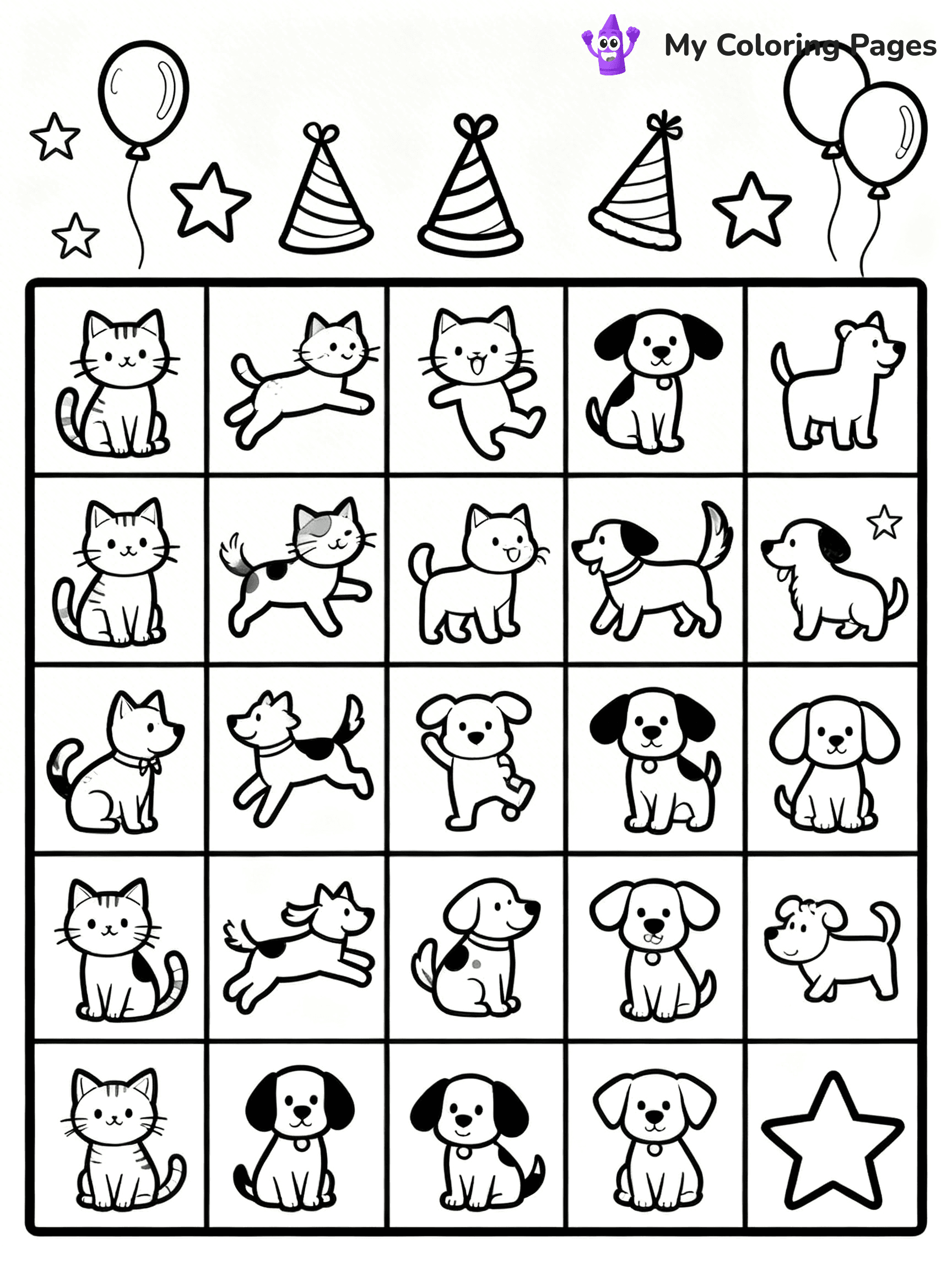 Bingo Coloring Pages - 20
