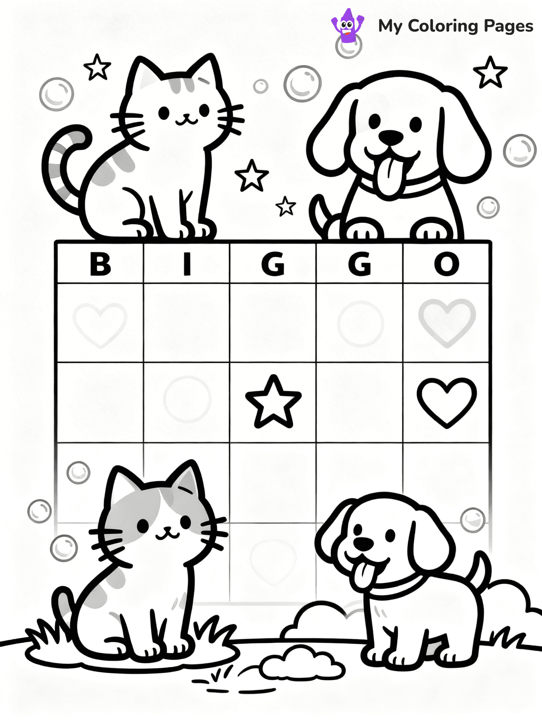 Bingo Coloring Pages - 18