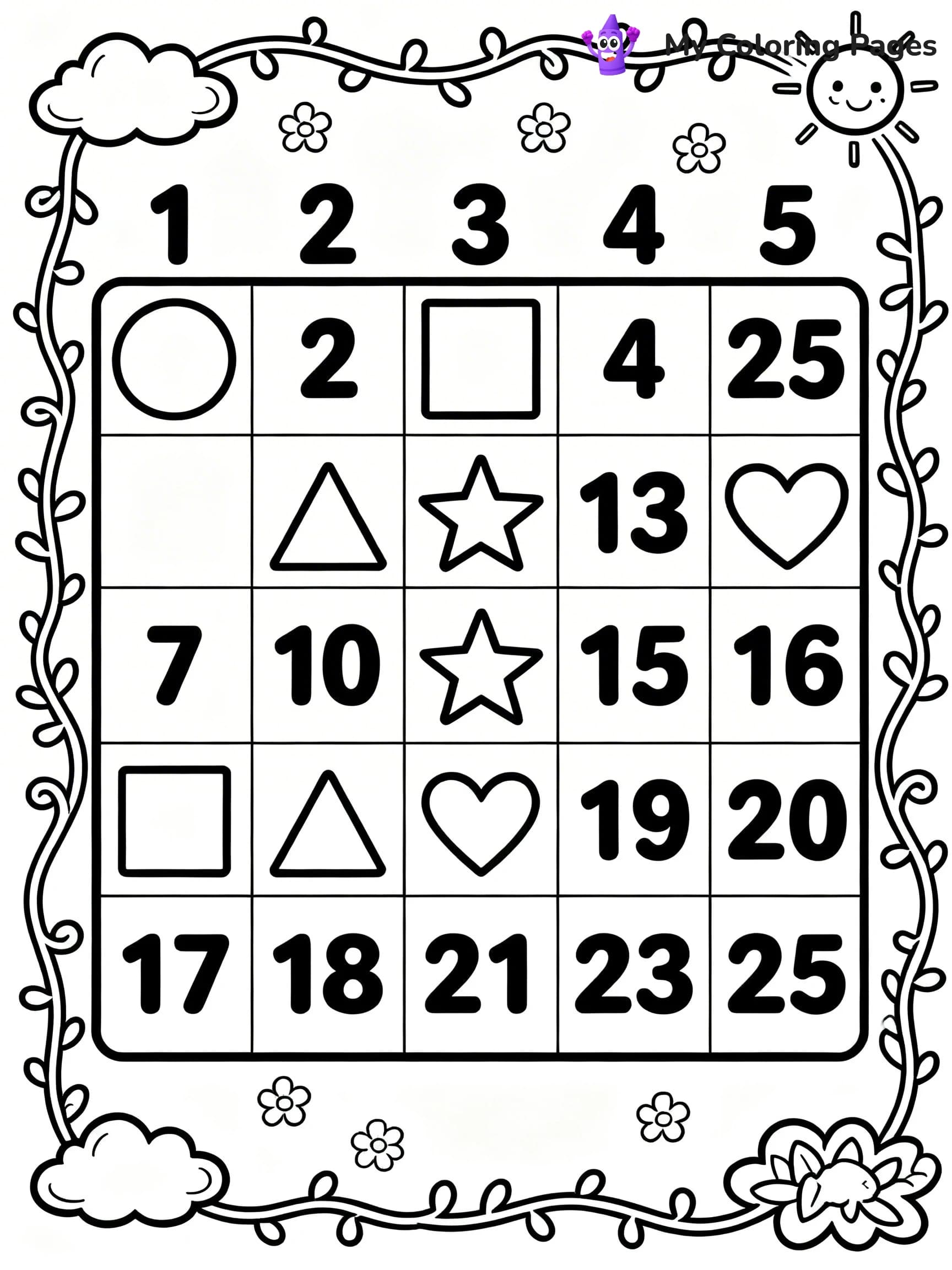 Bingo Coloring Pages - 7