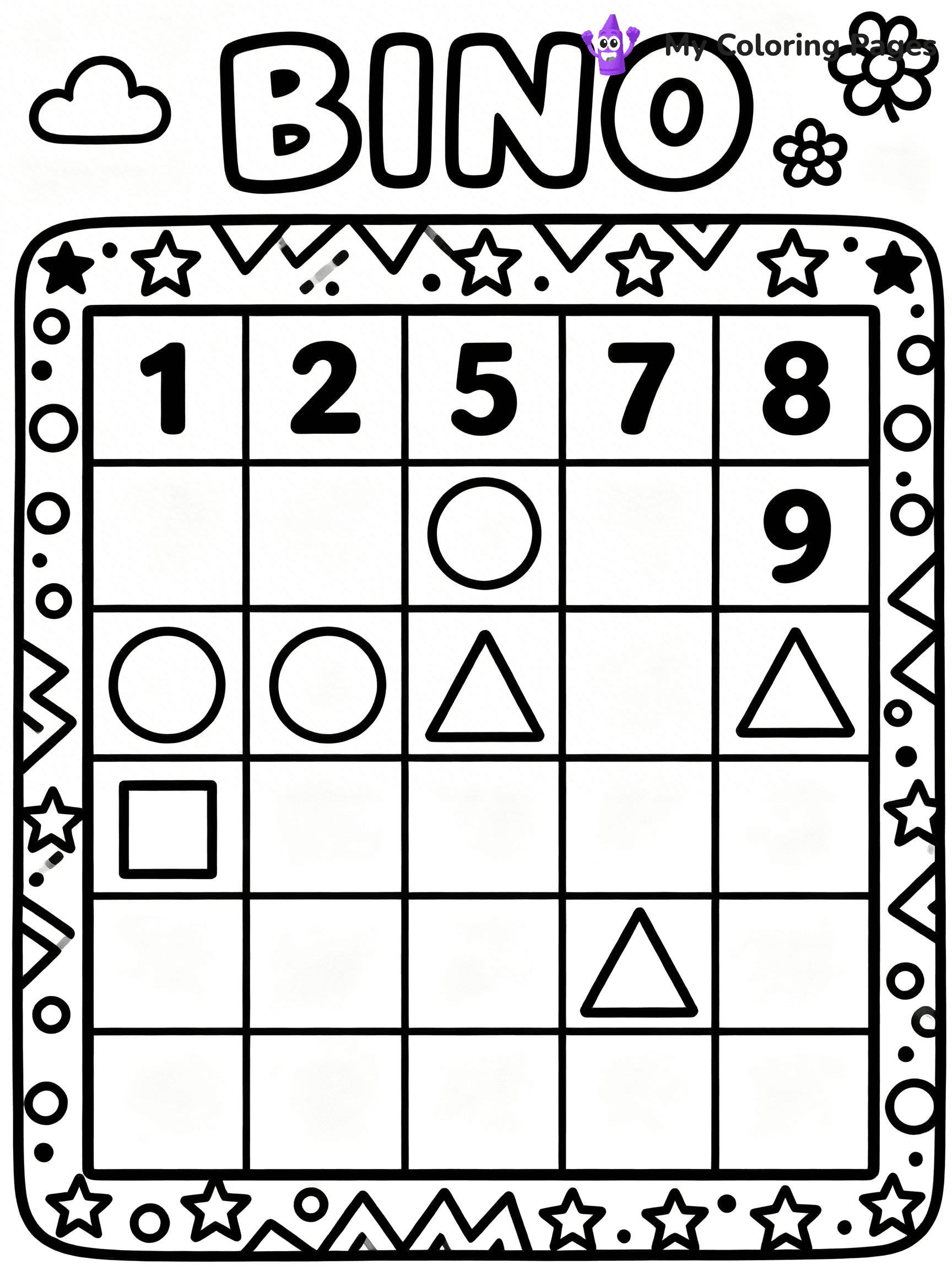 Bingo Coloring Pages - 5