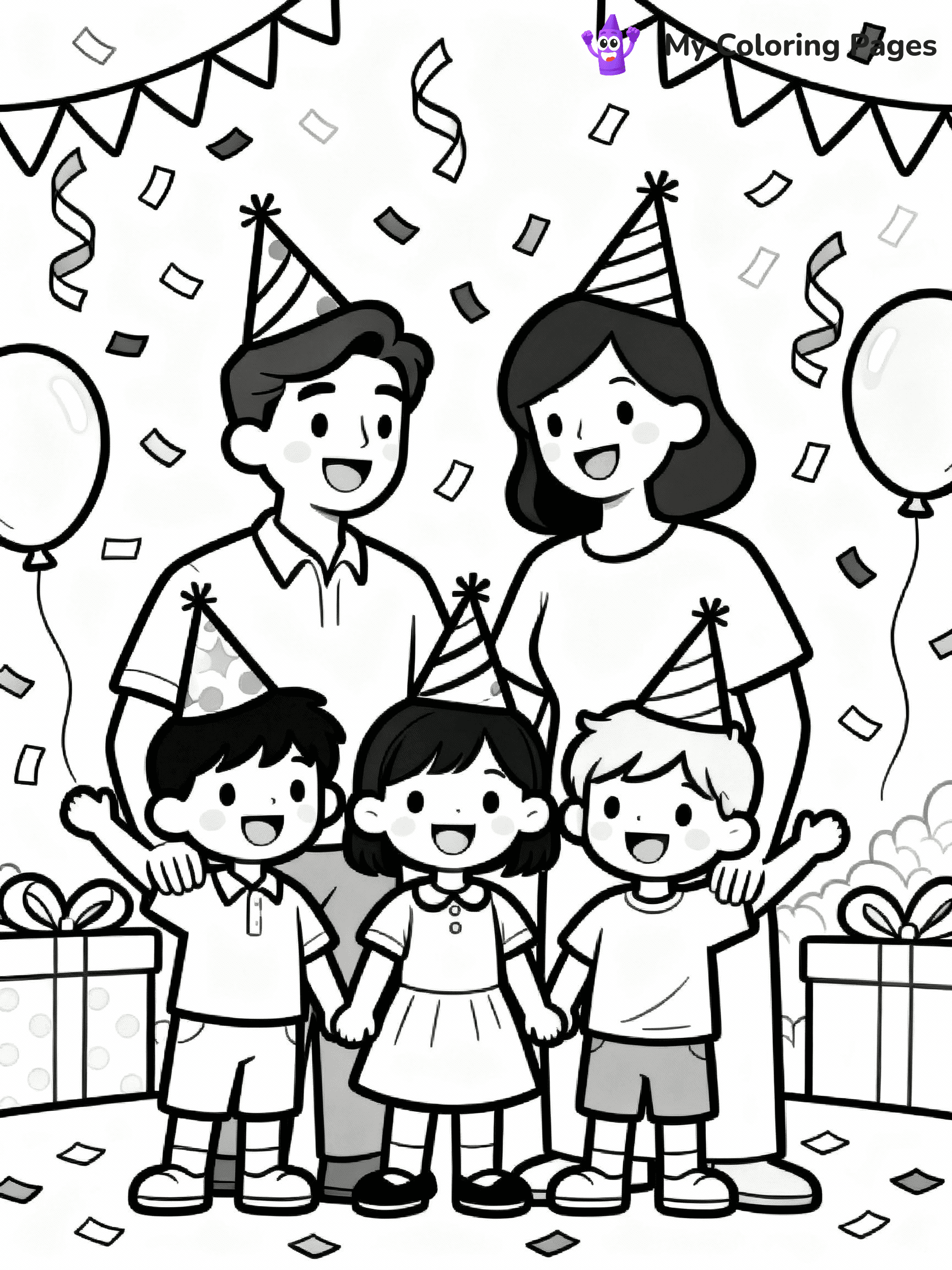 New Years Coloring Pages - 42