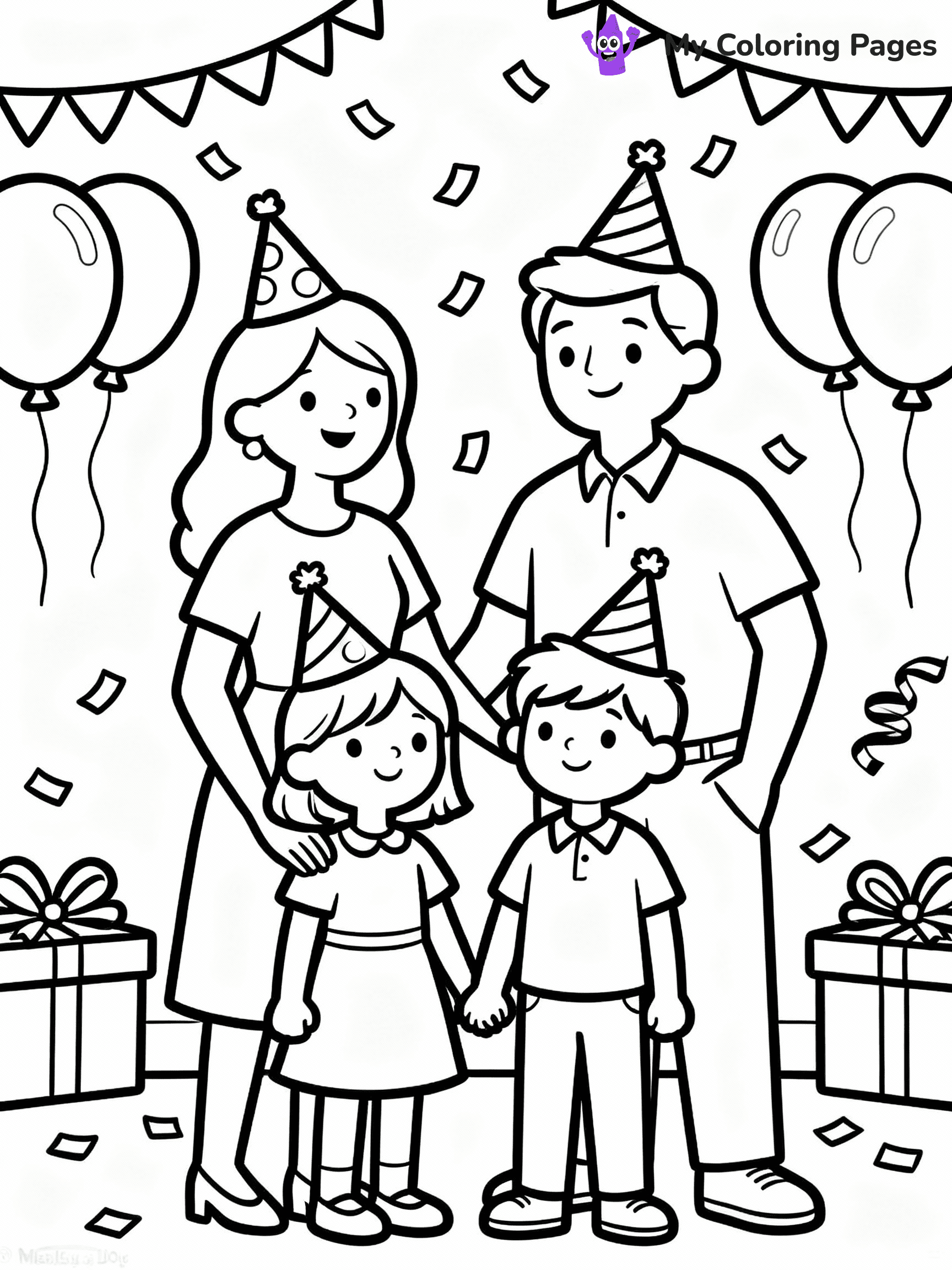 New Years Coloring Pages - 37