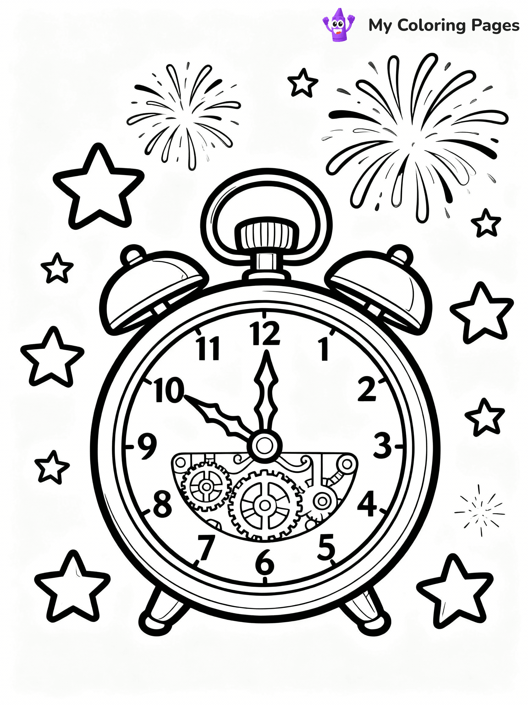 New Years Coloring Pages - 34