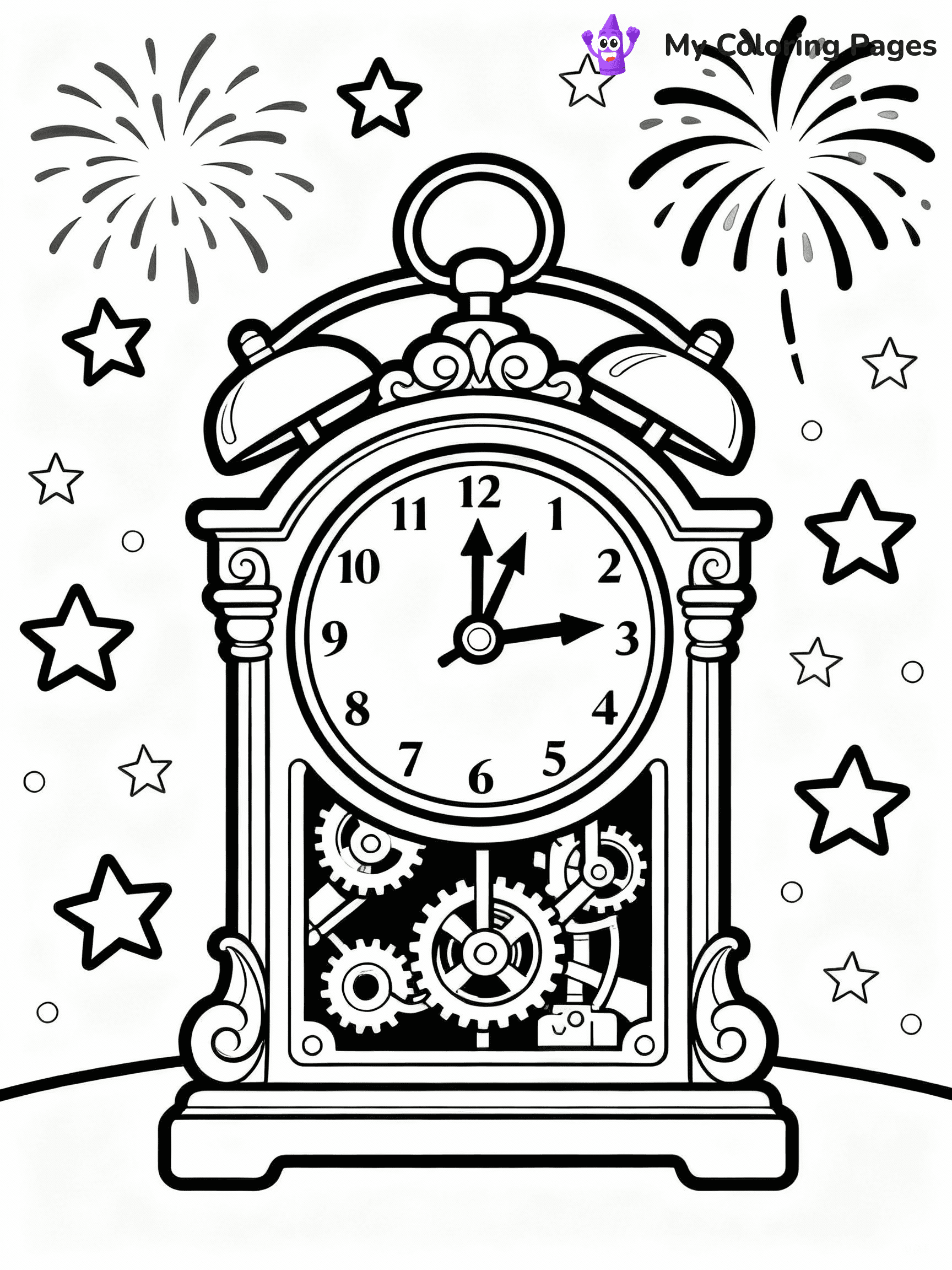 New Years Coloring Pages - 32