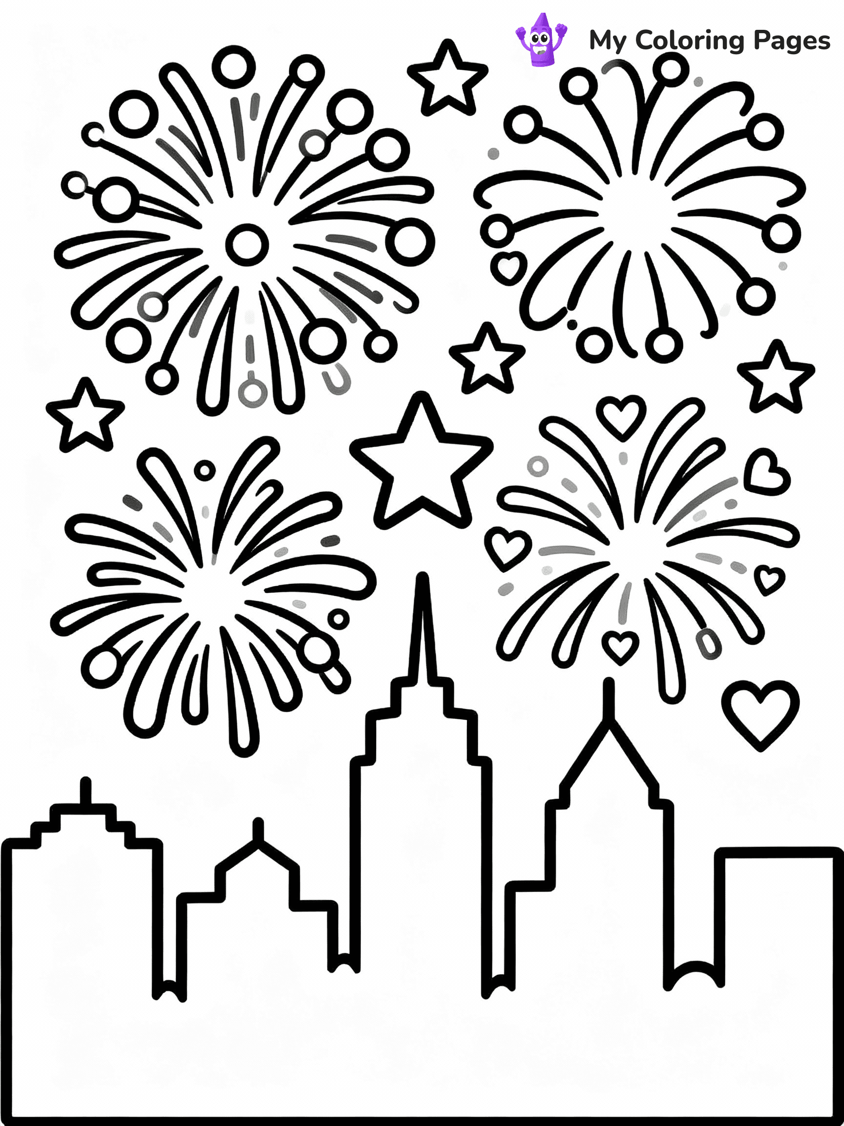 New Years Coloring Pages - 29