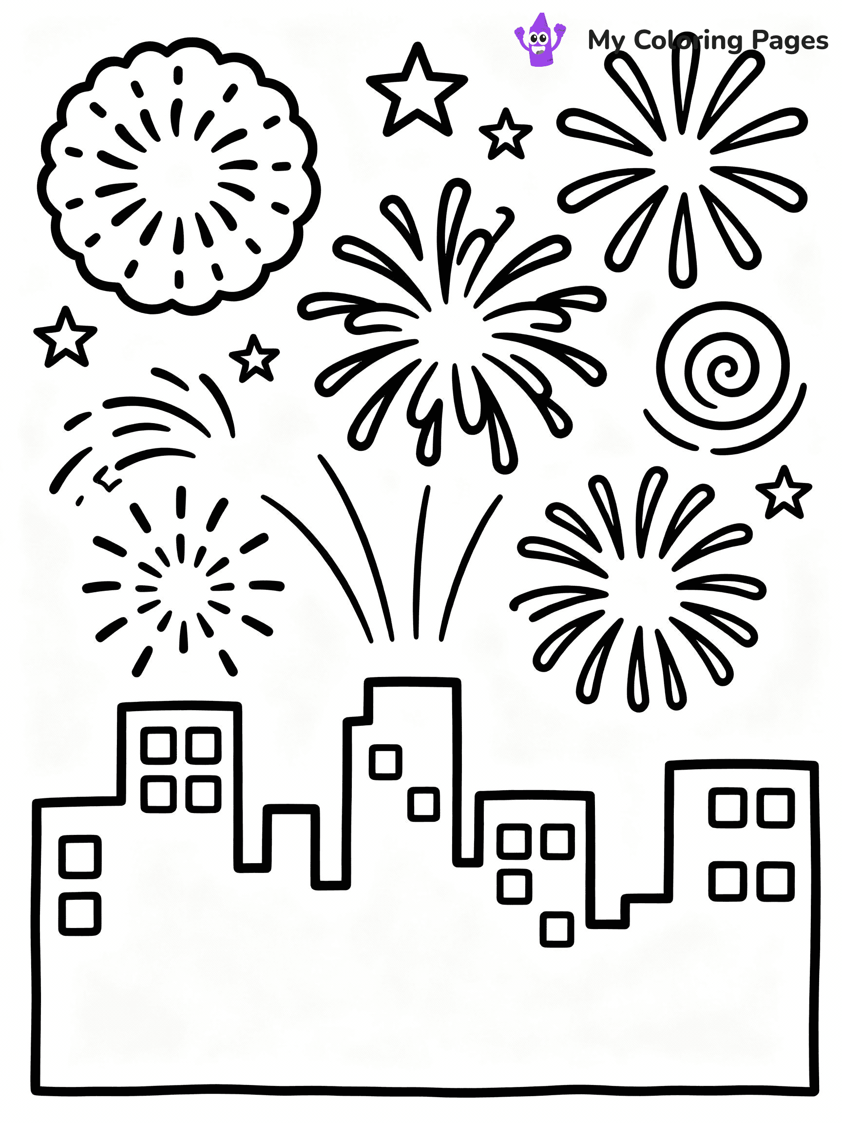 New Years Coloring Pages - 26