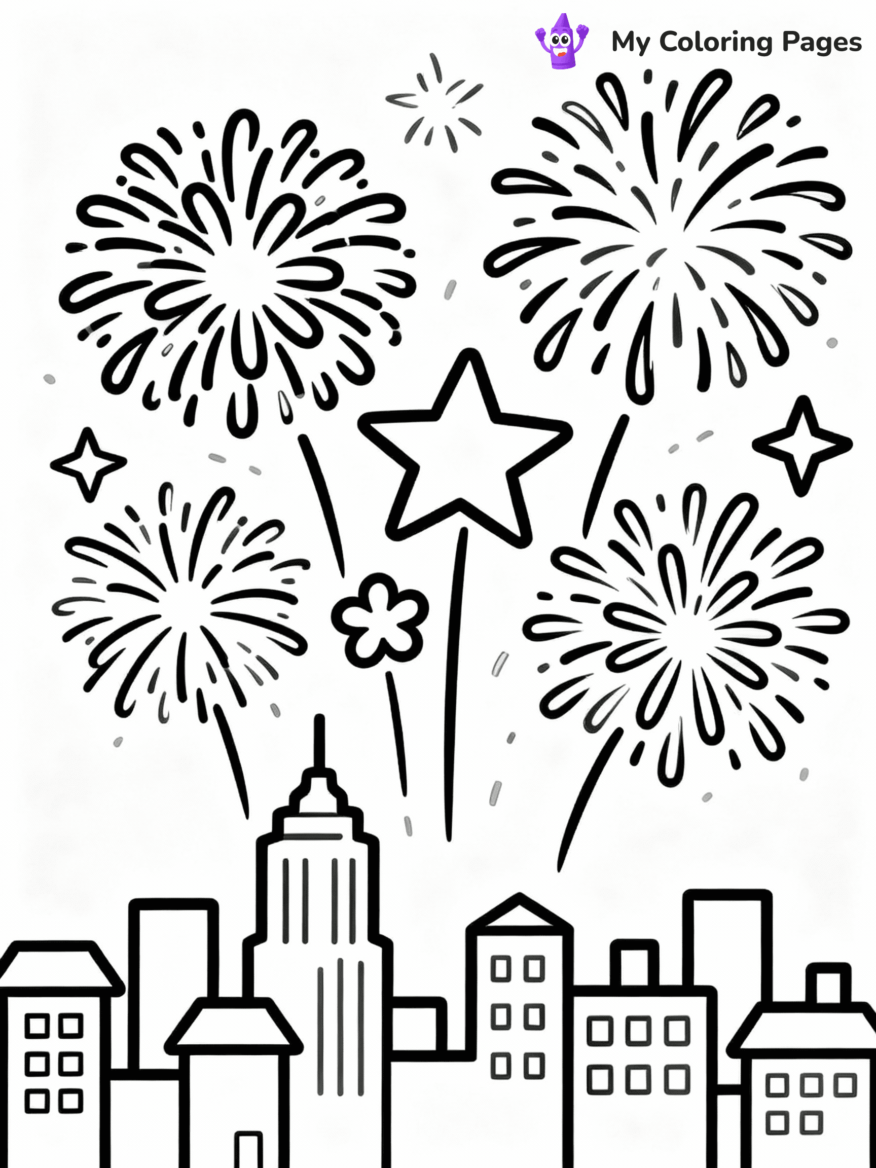 New Years Coloring Pages - 24