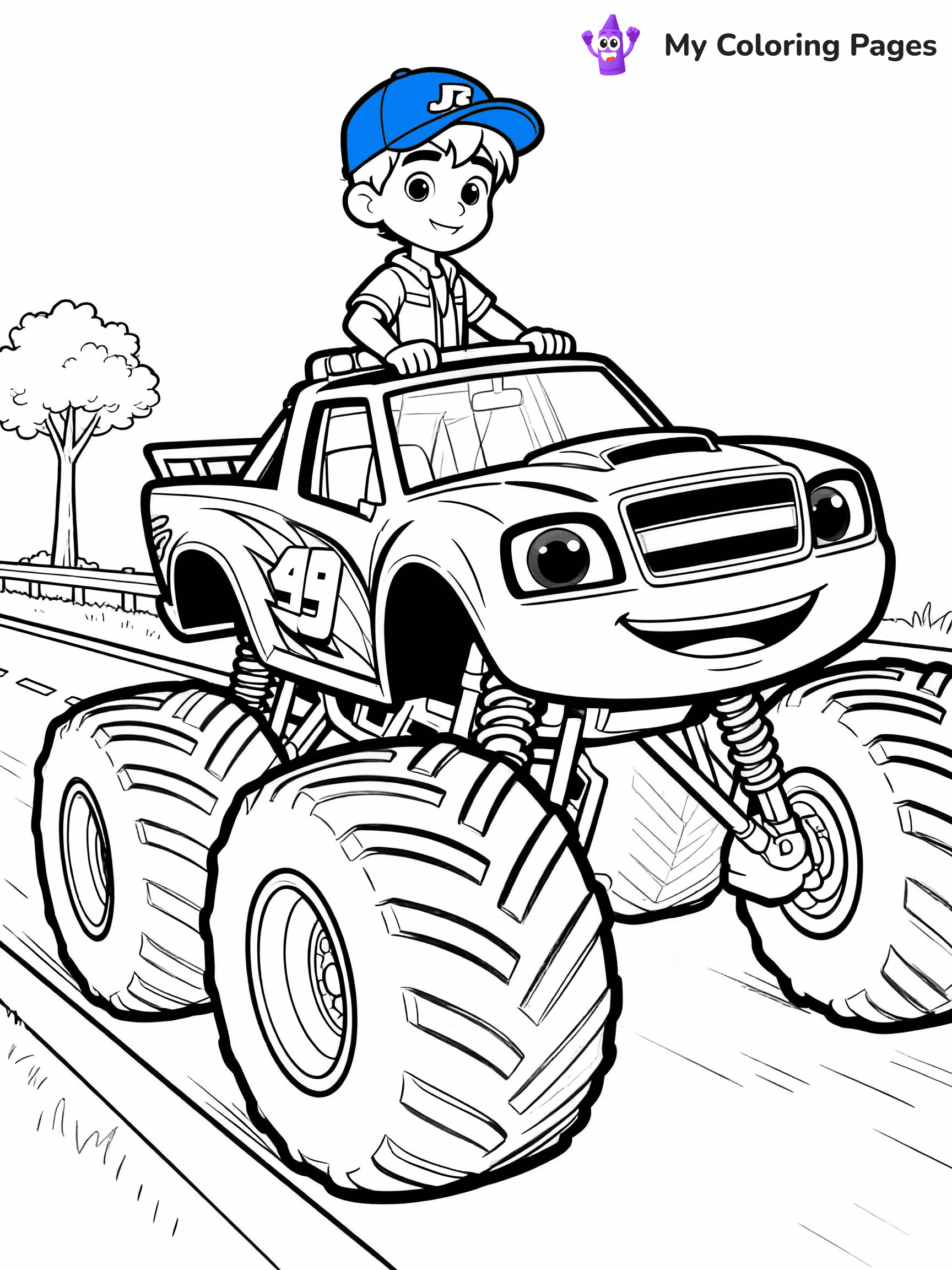 Blaze Coloring Pages - 28