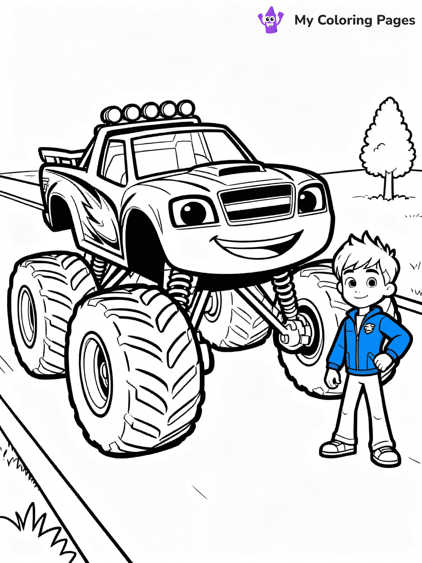 Blaze Coloring Pages - 25