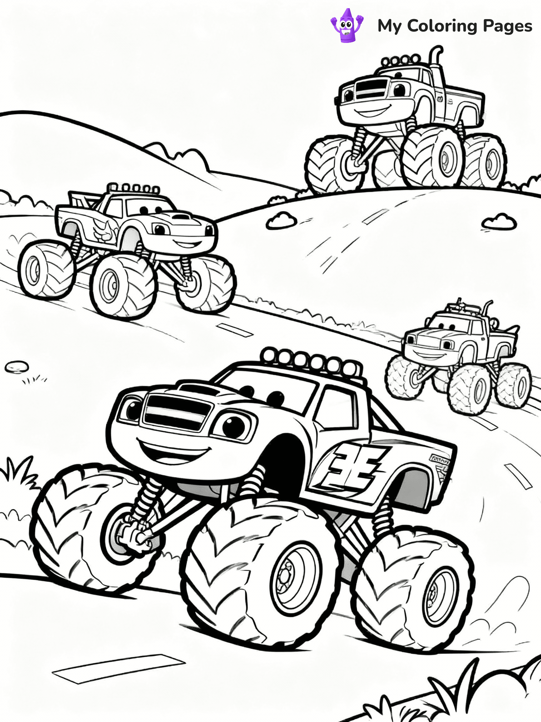 Blaze Coloring Pages - 24
