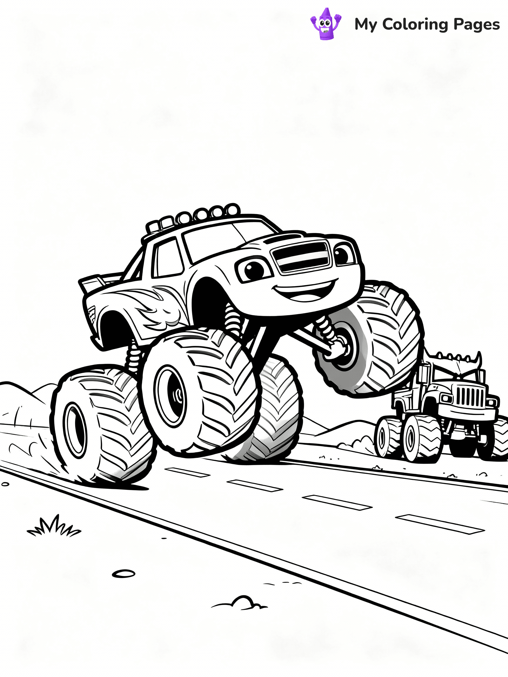 Blaze Coloring Pages - 23