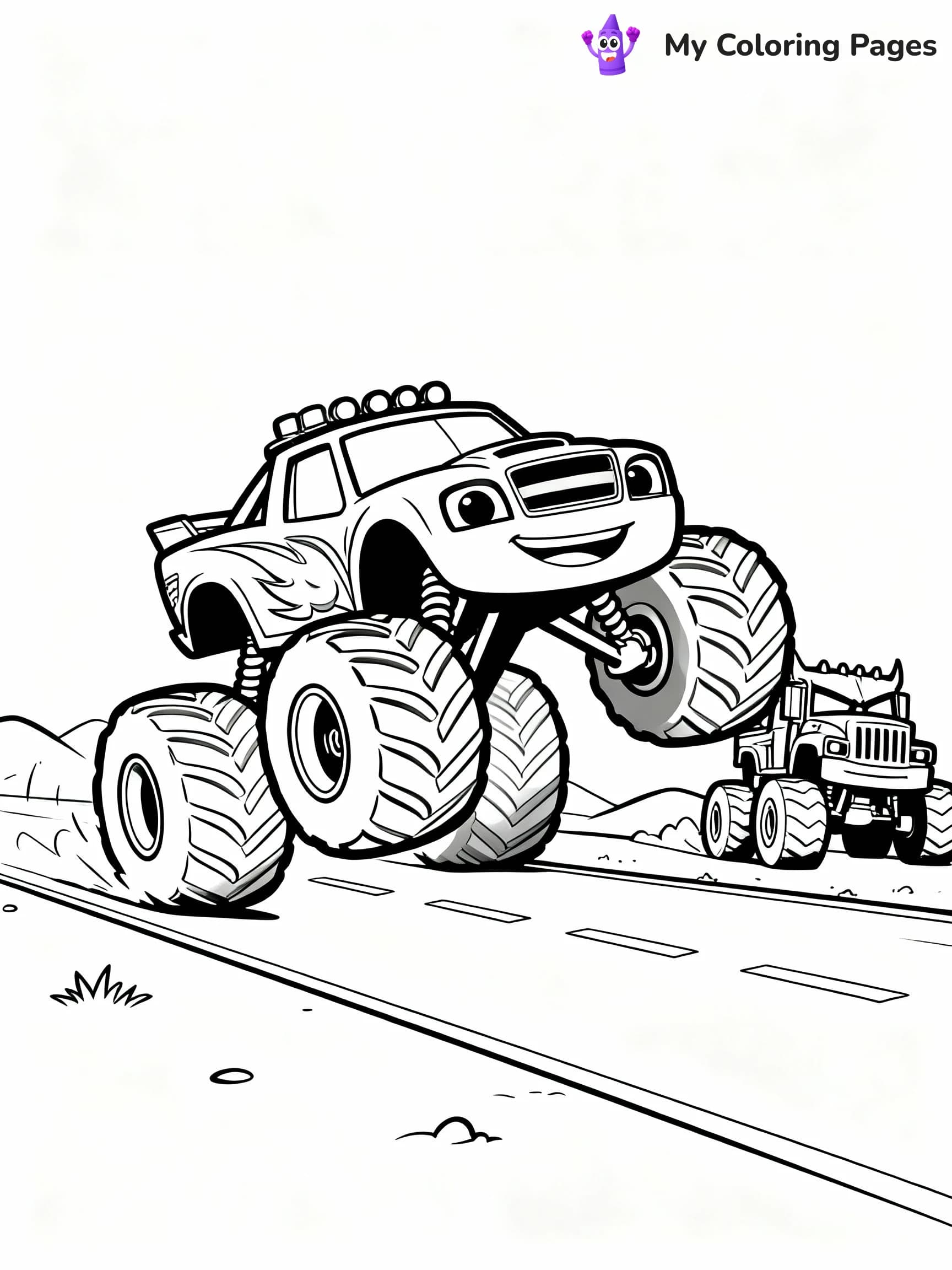 Blaze Coloring Pages - 23