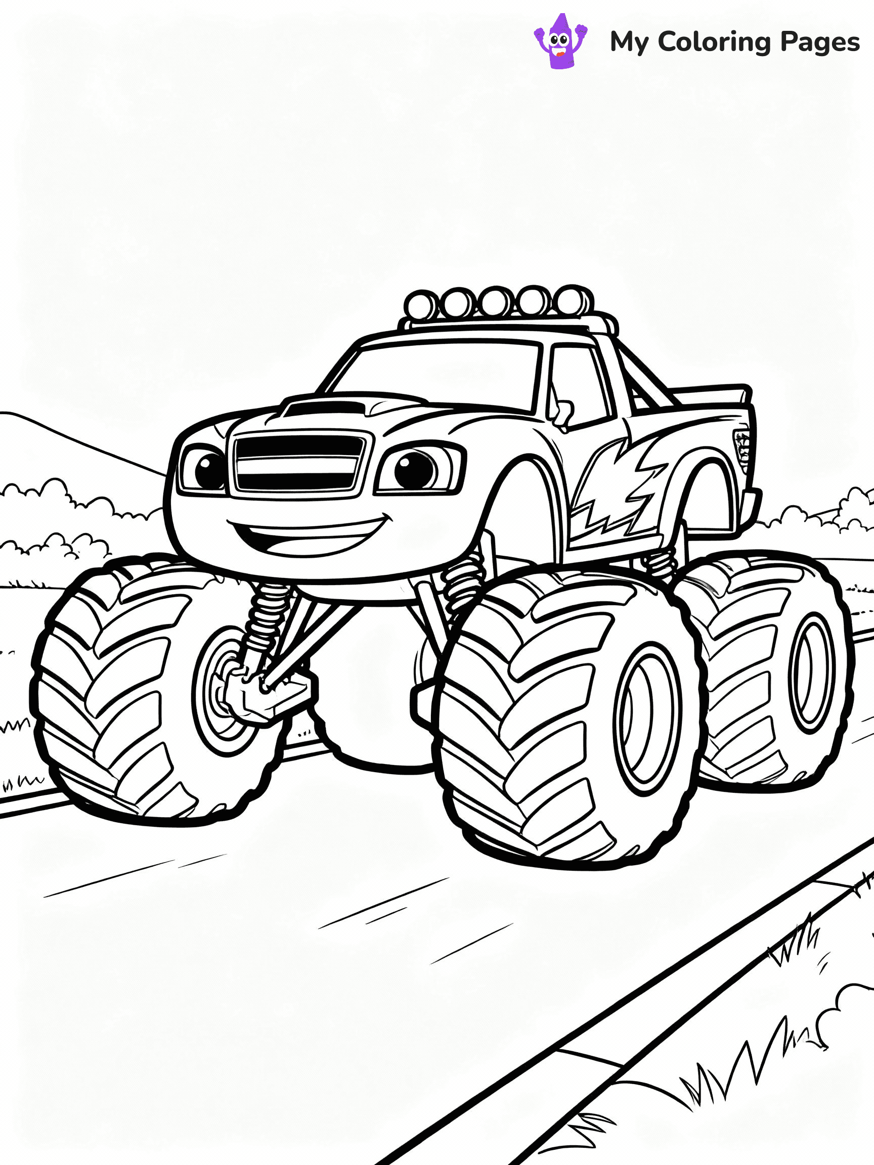 Blaze Coloring Pages - 22
