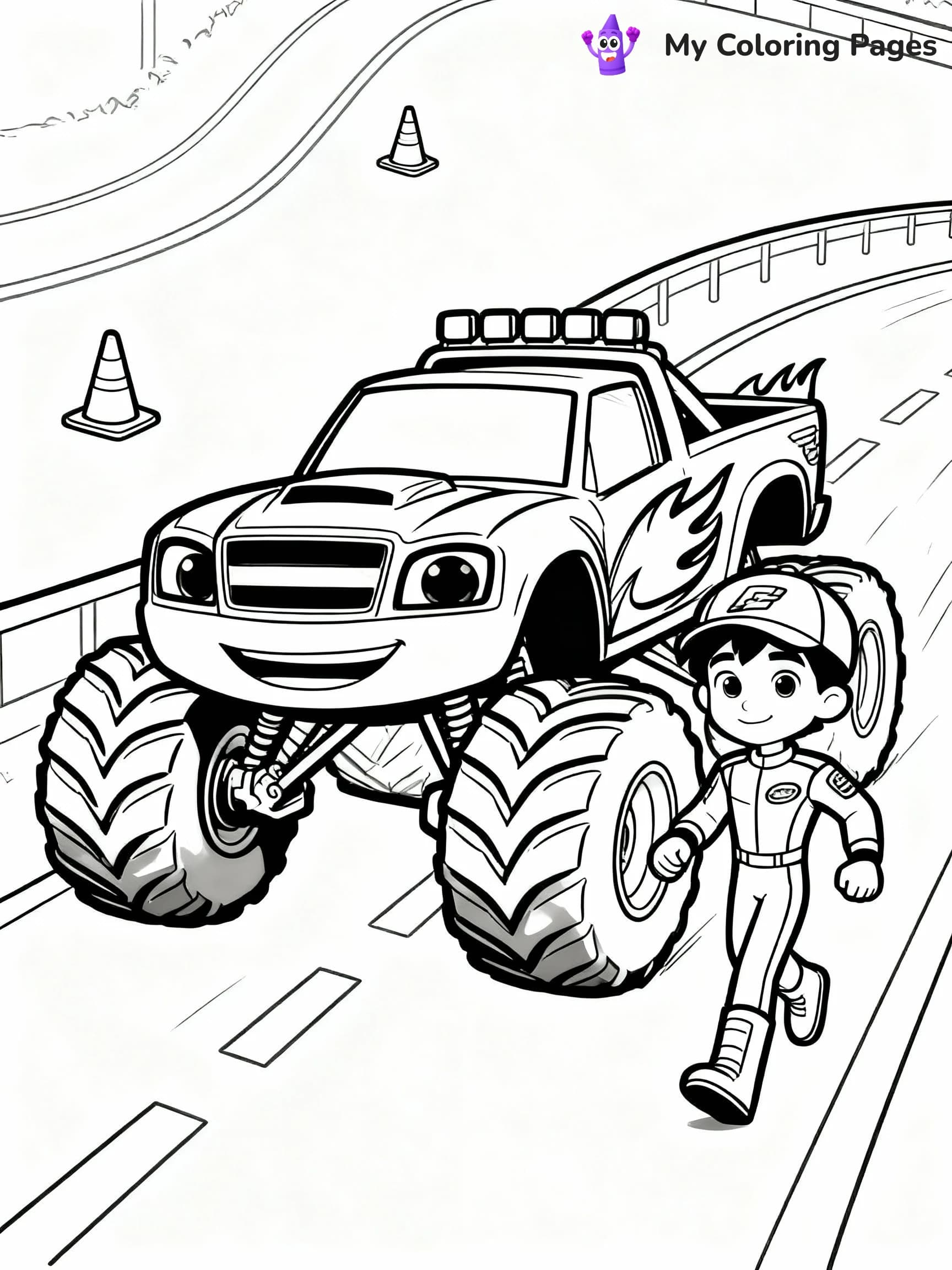 Blaze Coloring Pages - 19