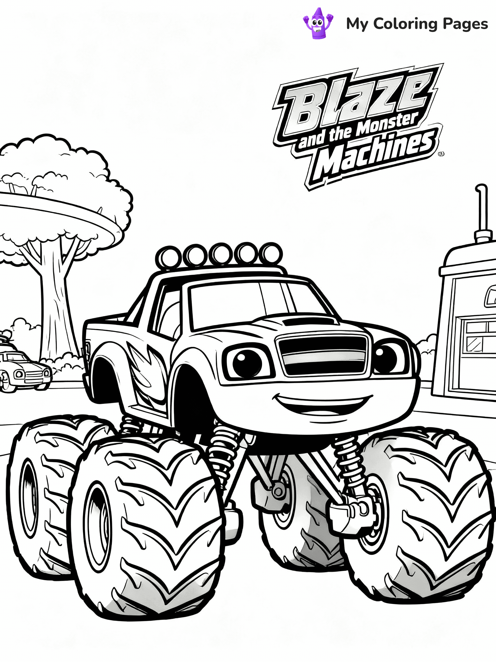 Blaze Coloring Pages - 18