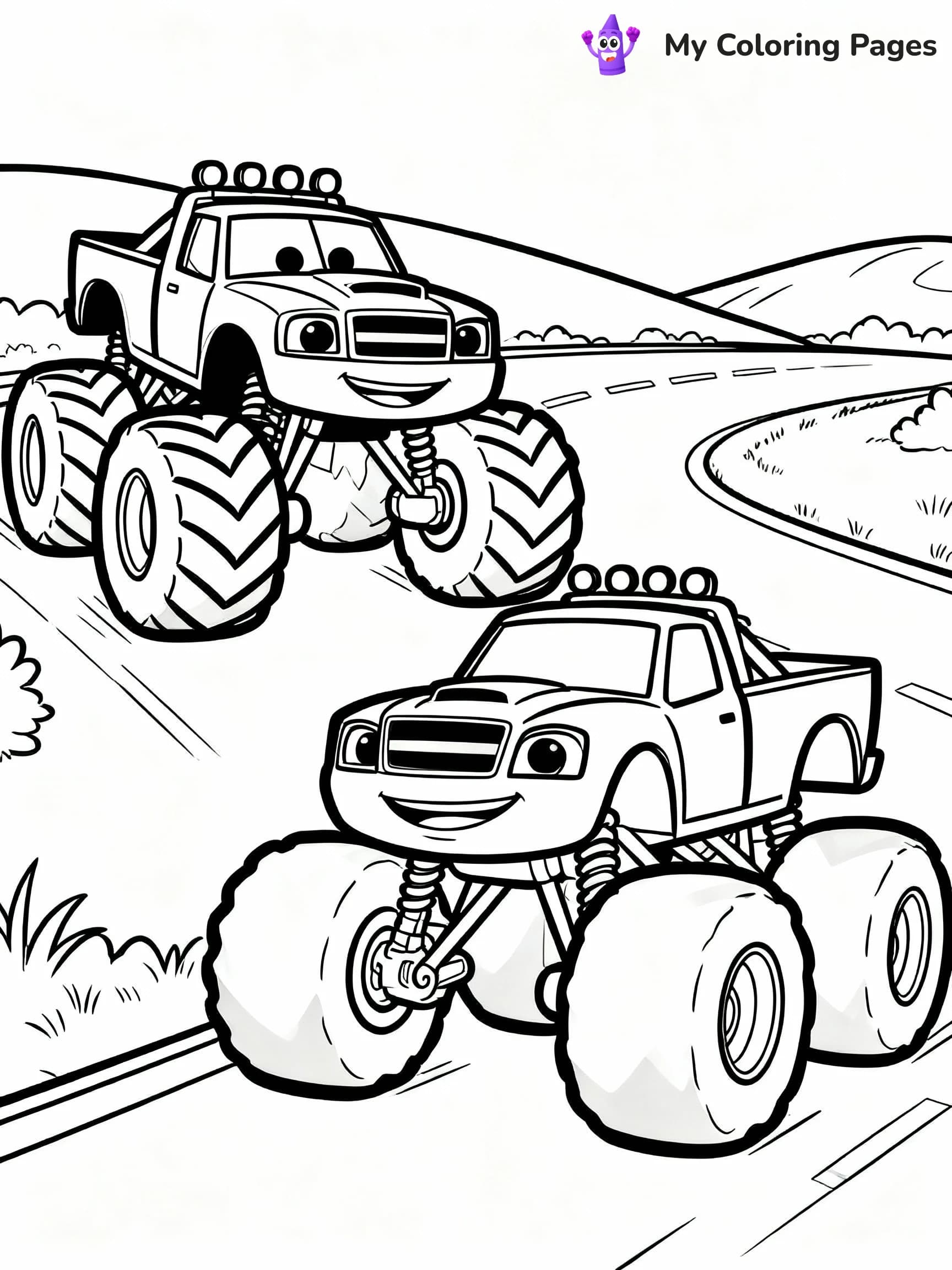 Blaze Coloring Pages - 16