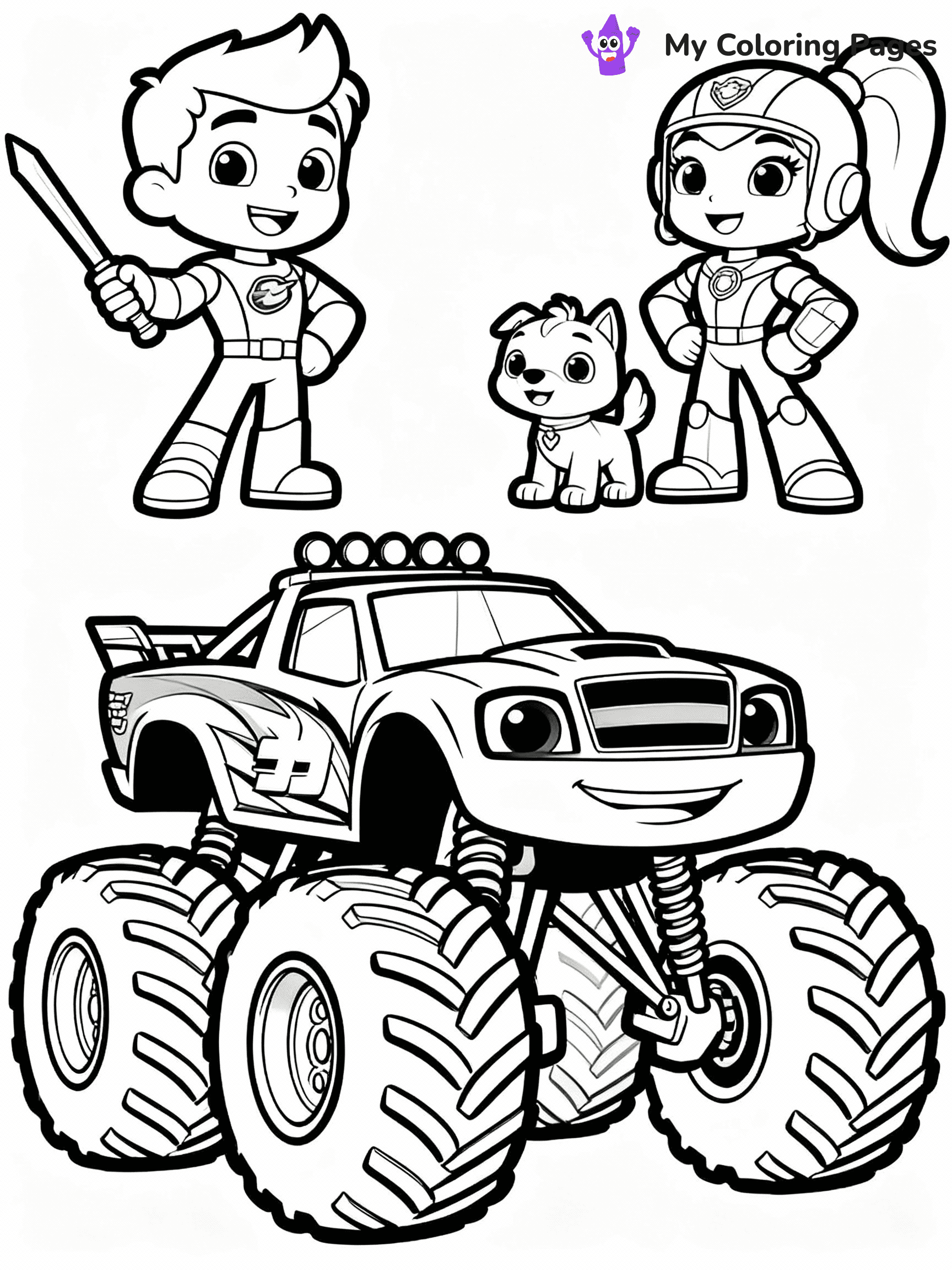 Blaze Coloring Pages - 15