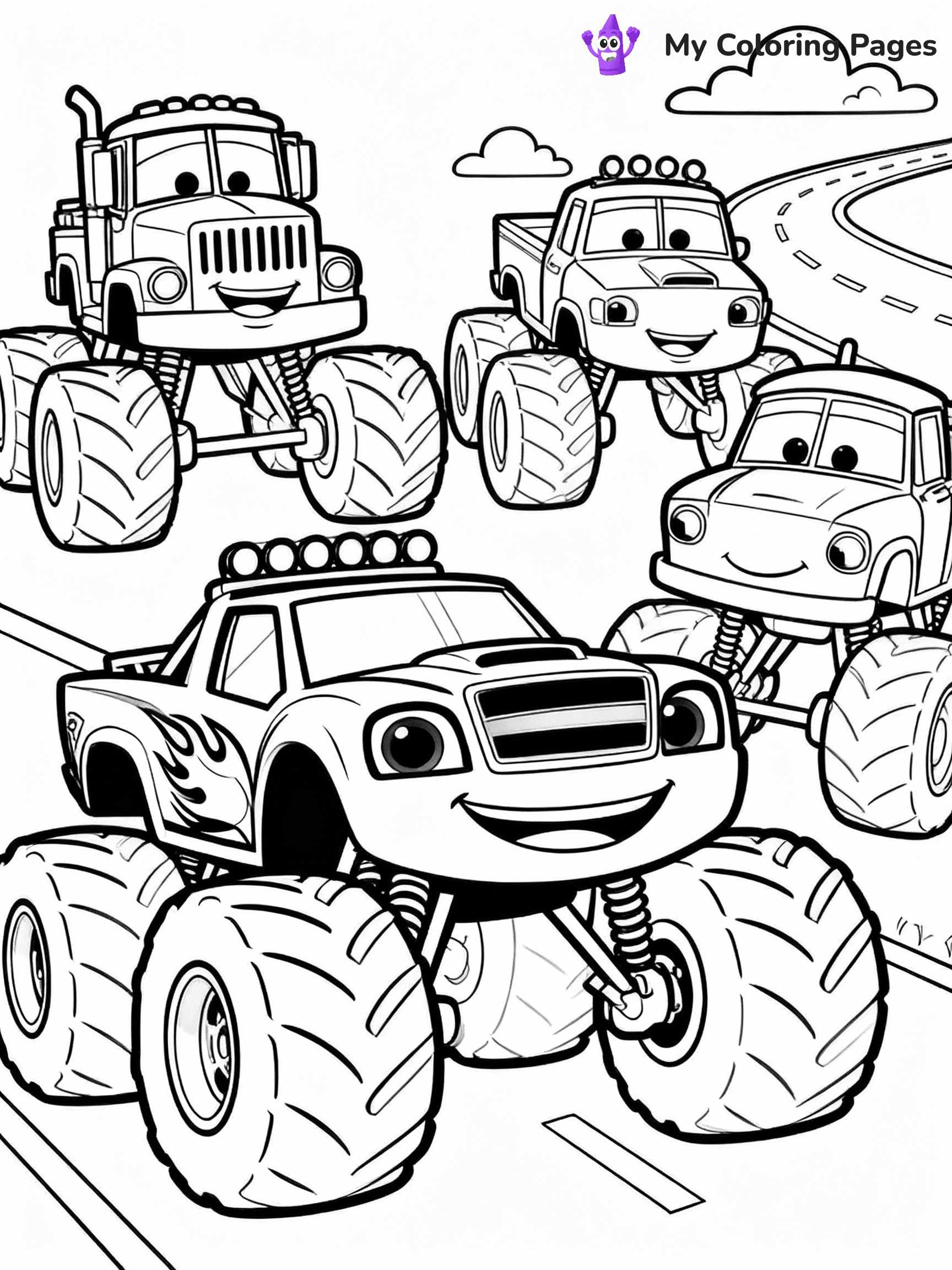 Blaze Coloring Pages - 14