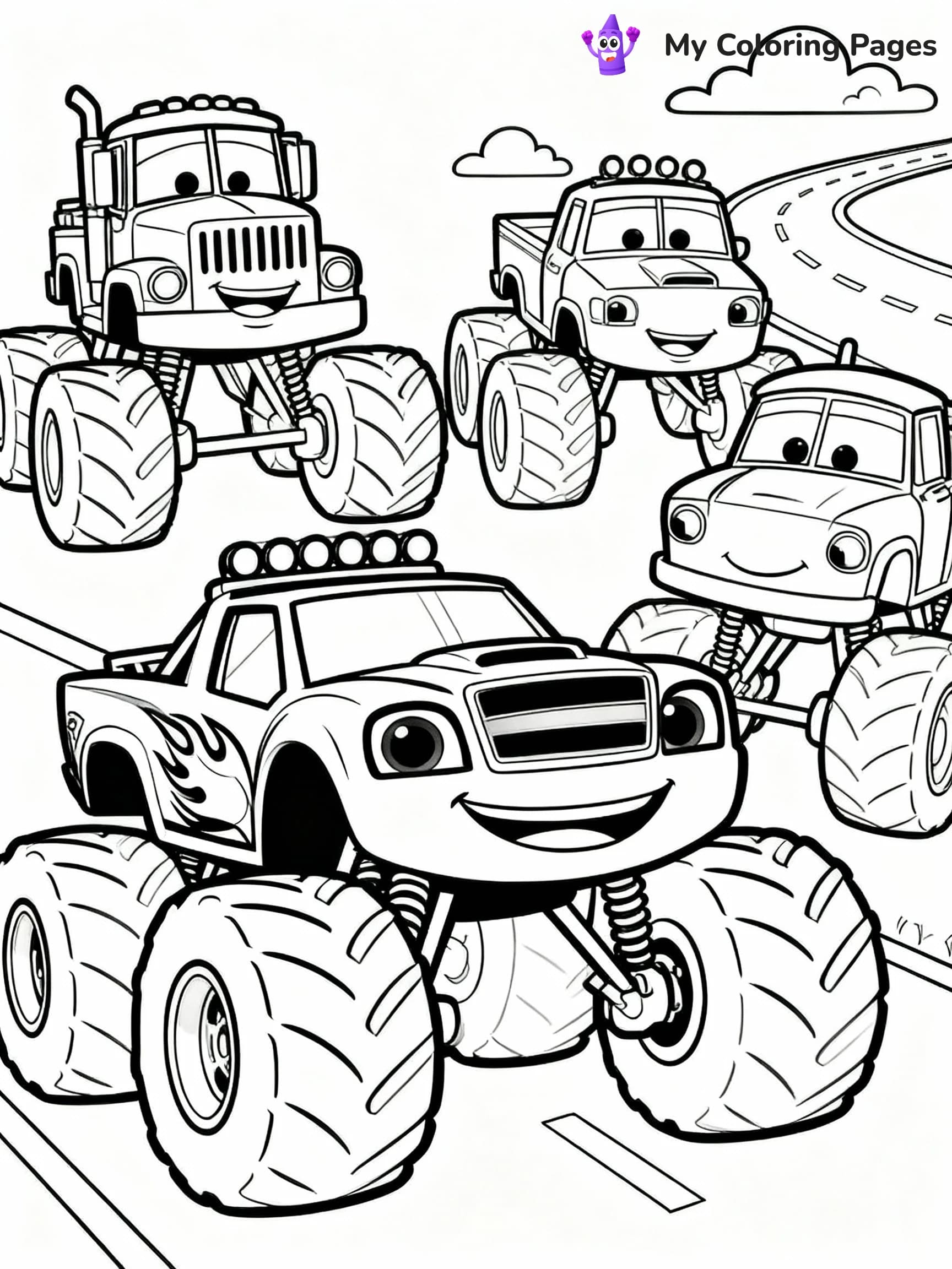 Blaze Coloring Pages - 14