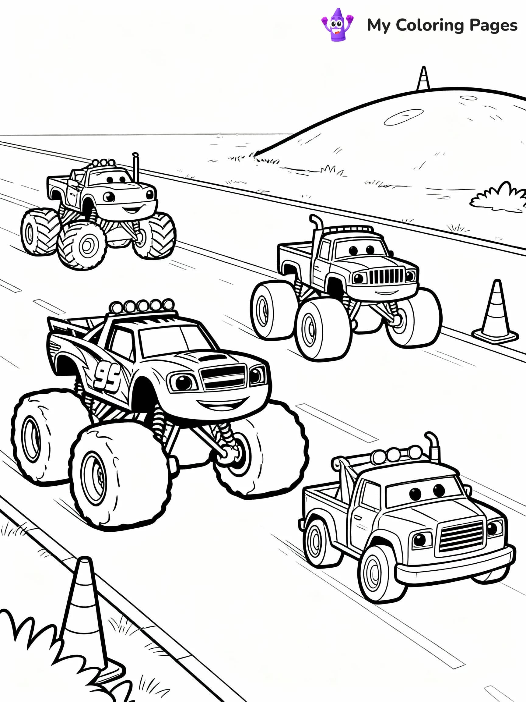 Blaze Coloring Pages - 12