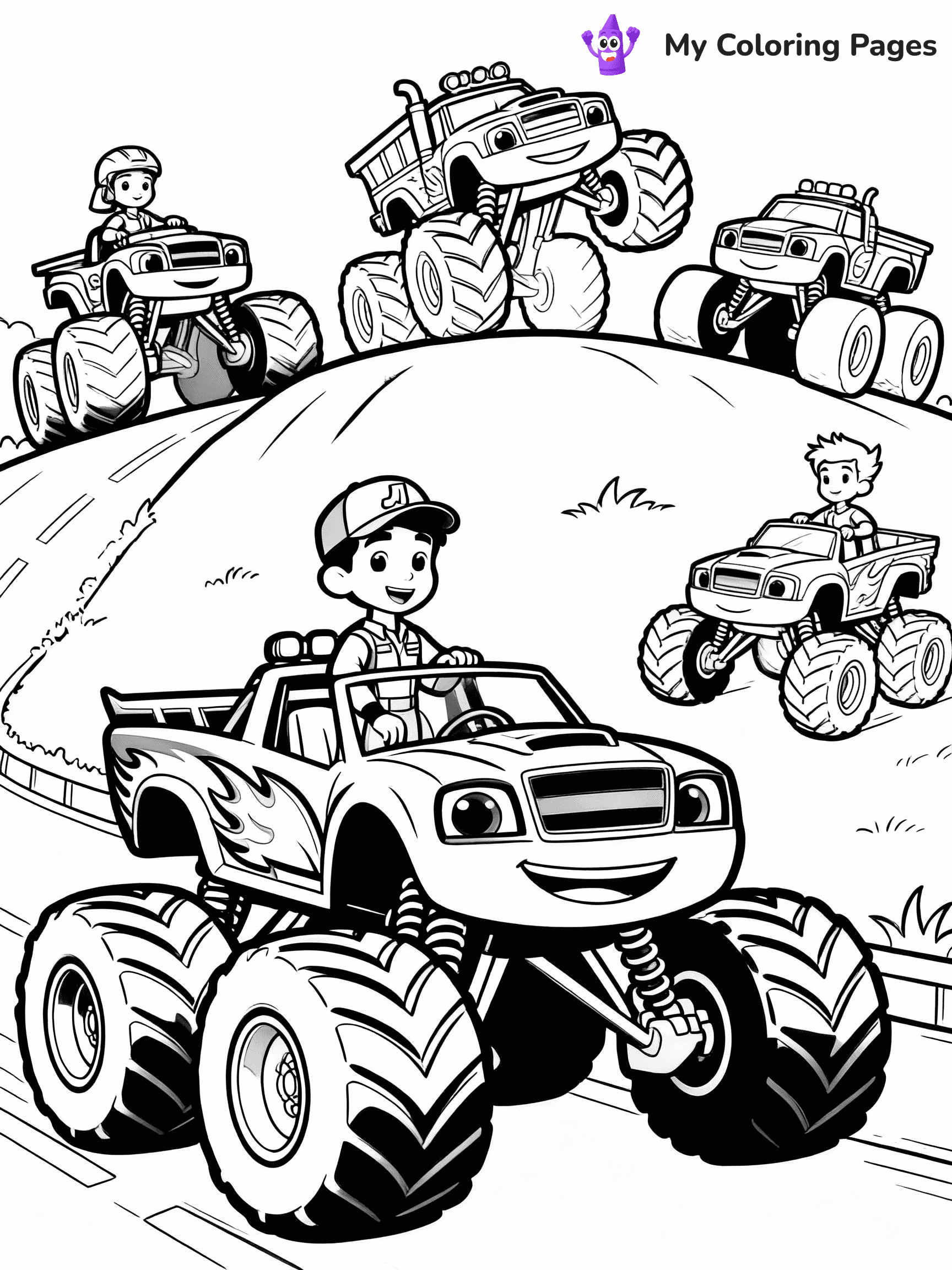 Blaze Coloring Pages - 11