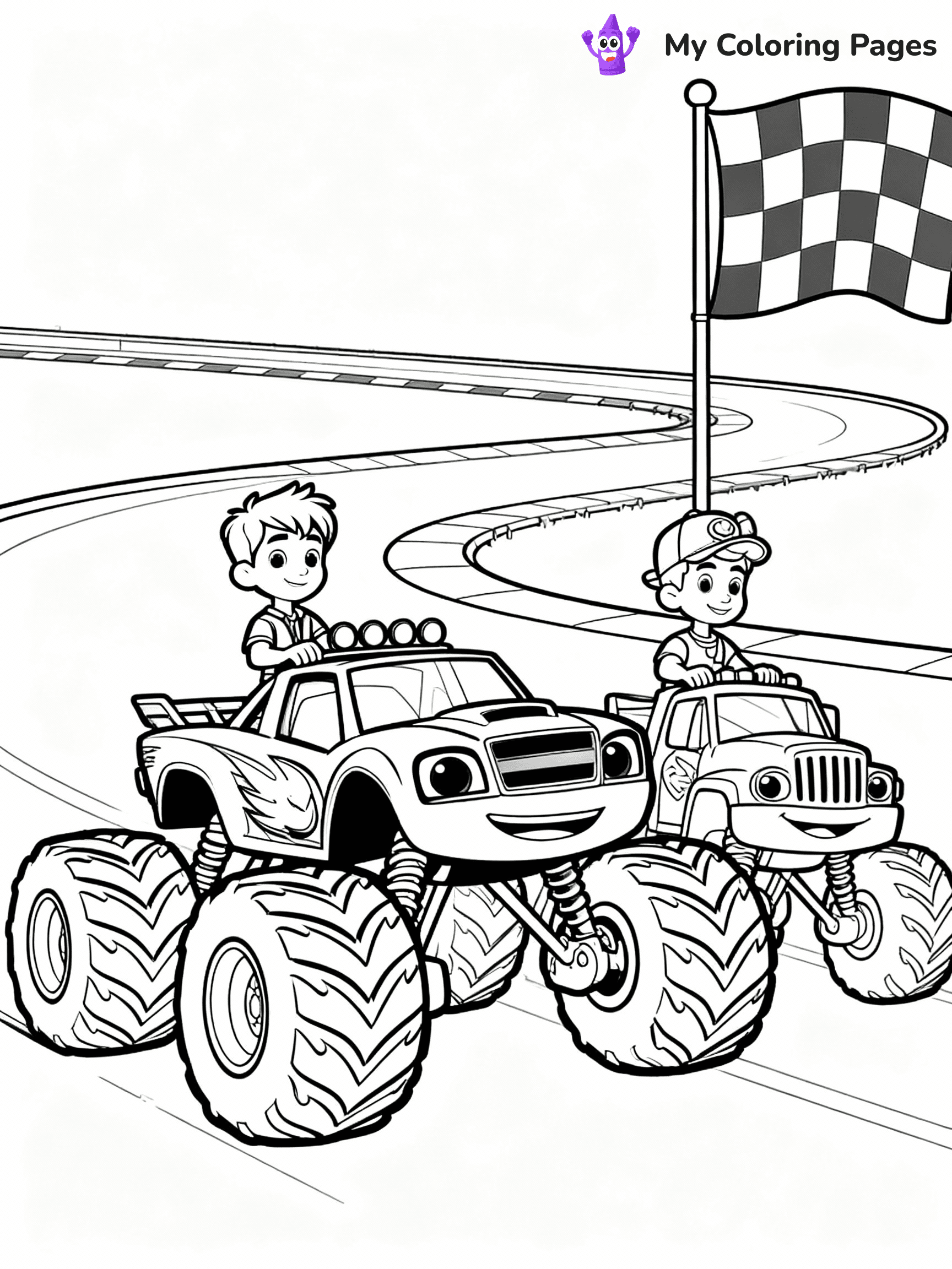 Blaze Coloring Pages - 9