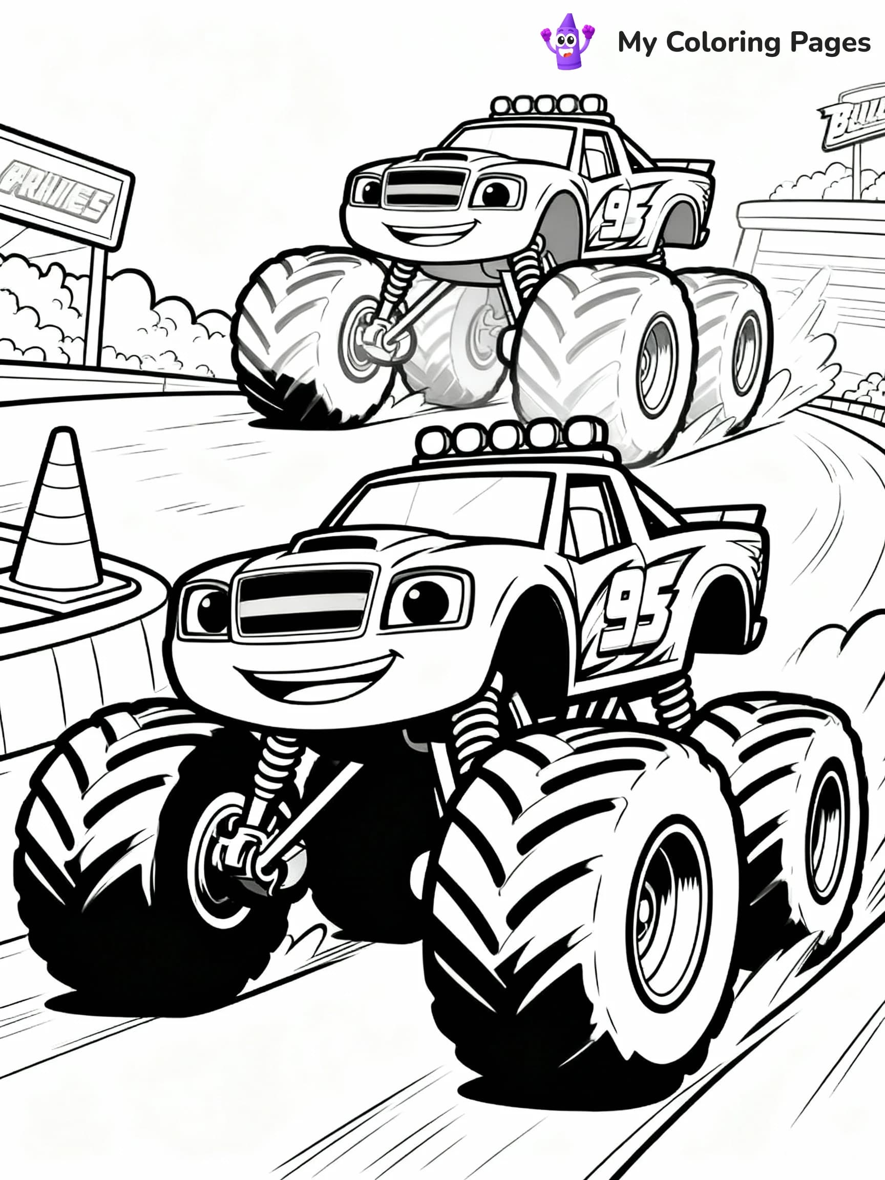 Blaze Coloring Pages - 8
