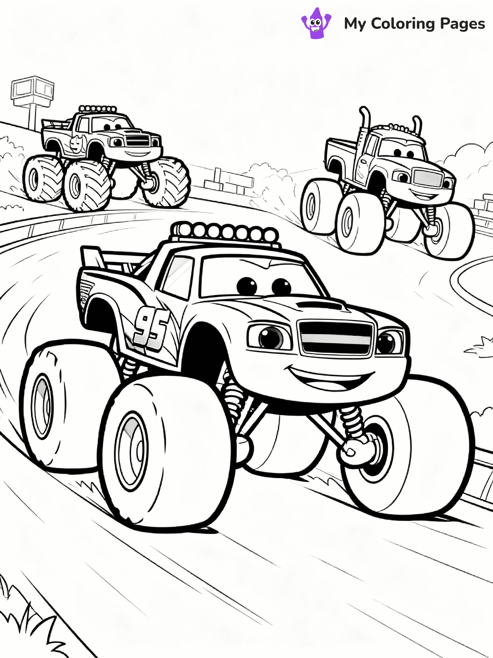 Blaze Coloring Pages - 4