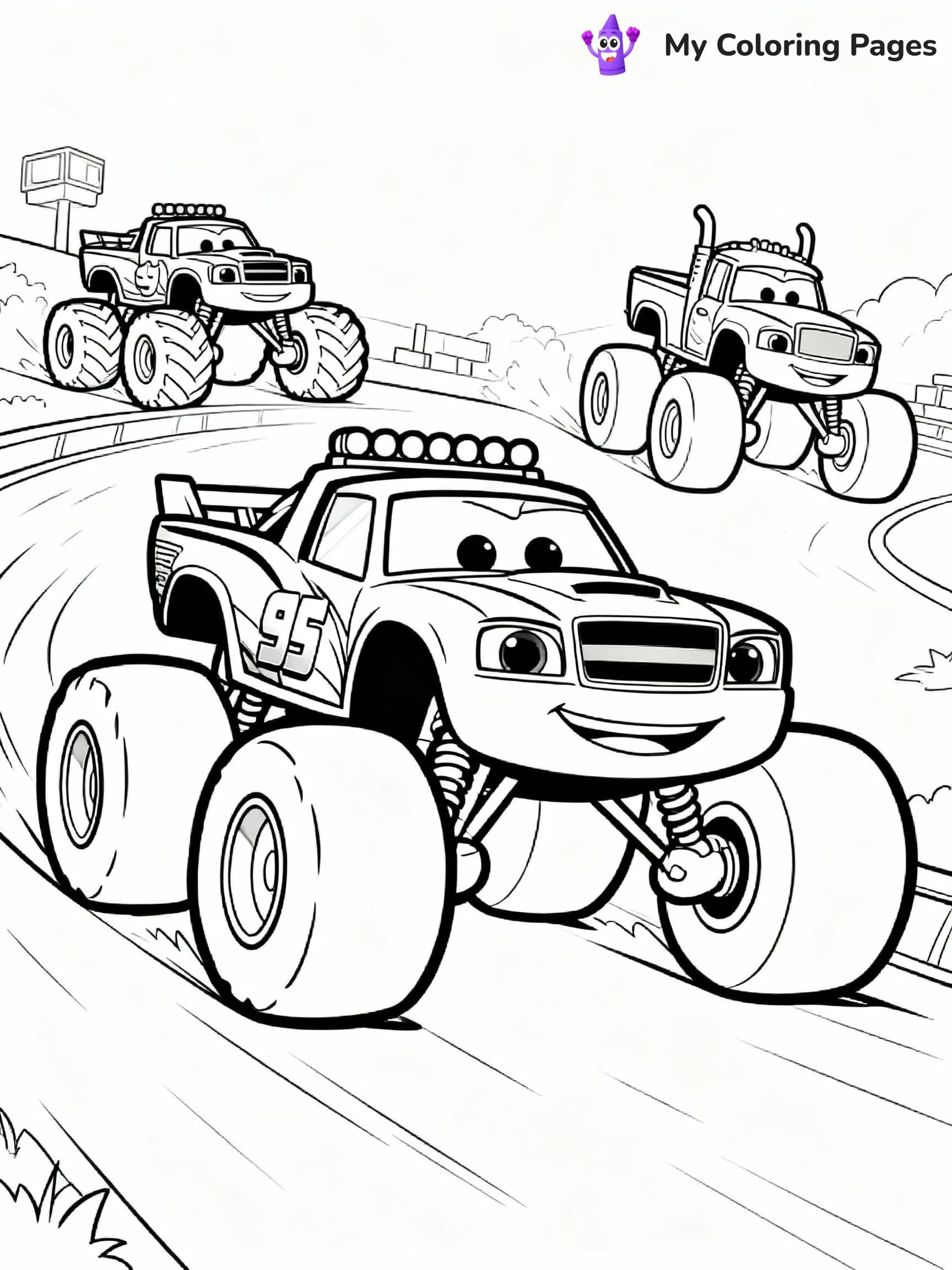 Blaze Coloring Pages - 4