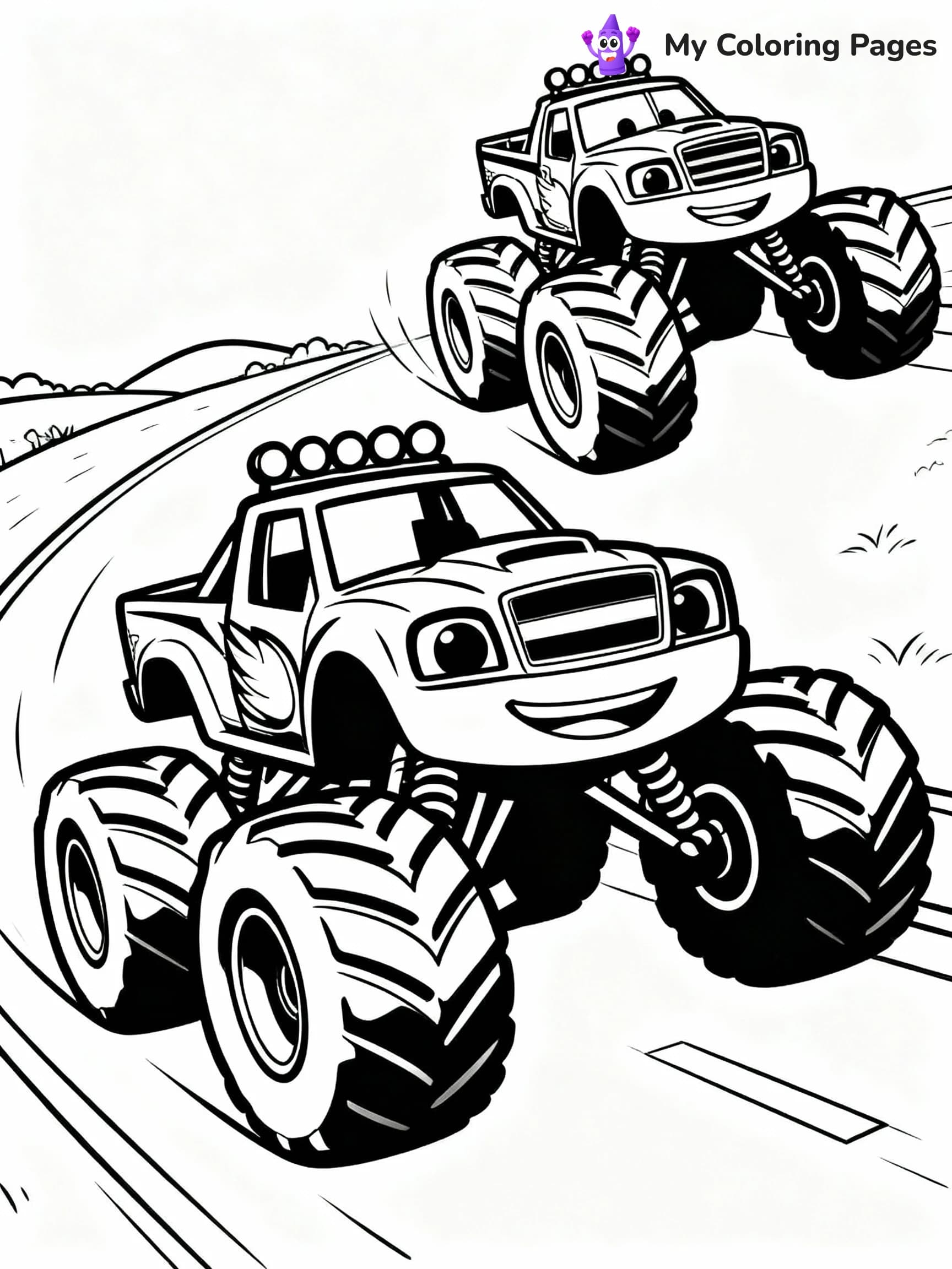 Blaze Coloring Pages - 3