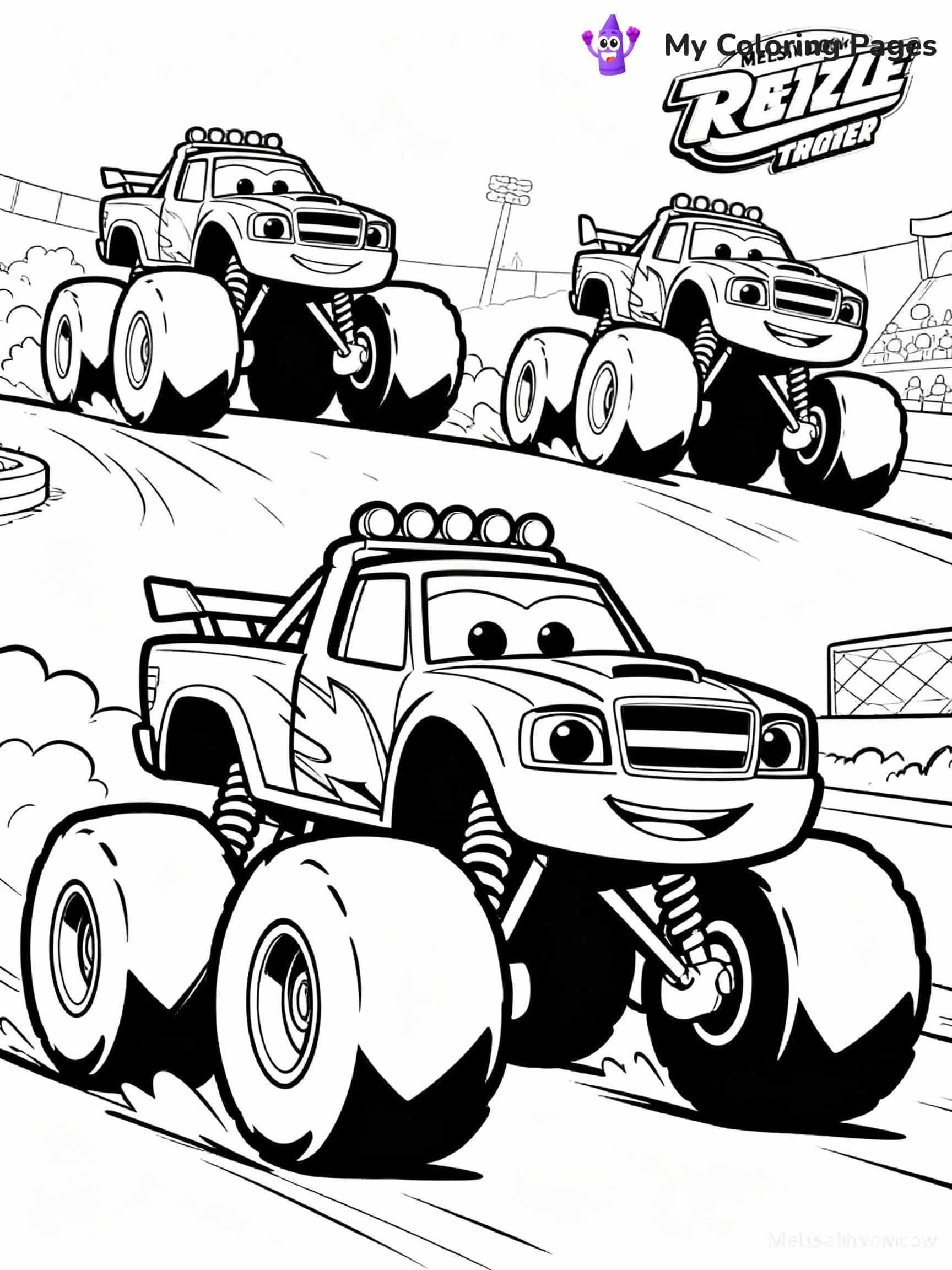 Blaze Coloring Pages - 1