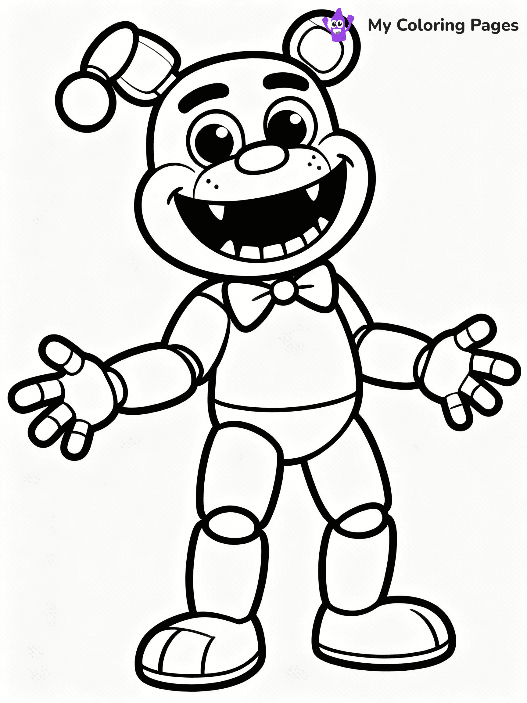 ⚠️ CRITICAL REQUIREMENT - ABSOLUTE BLACK AND WHITE ONLY ⚠️
This MUST be a BLACK AND WHITE line drawing ONLY. NO COLORS whatsoever.
- ONLY pure black lines (#000000) on pure white background (#FFFFFF)
- ABSOLUTELY NO colors, NO shading, NO gradients, NO grayscale
- If there are ANY colors in the output, the image is REJECTED
- This is a COLORING PAGE - meant to be COLORED IN by children
- The output must be UNCOLORED line art ready for coloring
⚠️ SUBJECT TO DRAW: Huggy Wuggy from Poppy Playtime in cartoon horror style, looming with a wide grin, hands outstretched
(REMEMBER: Output must be BLACK AND WHITE line art only, NOT colored!)
# COLORING PAGE: BLACK OUTLINES ONLY - WHITE BACKGROUND MANDATORY
Create a **coloring book page** using EXACTLY two values: black lines, white space.
## NON-NEGOTIABLE BINARY RULES
- **ONLY #000000 (black) and #FFFFFF (white)** - NO other values exist
- **EVERY PIXEL = BLACK OR WHITE** - no gray/shading/antialiasing
- **WHITE BACKGROUND MANDATORY** - entire canvas stays white
- **ALL SHAPES HOLLOW** - everything is empty outlines waiting to be colored
- **FORBIDDEN:** fills, shading, gradients, patterns, textures, colors
- **NO SOLID REGIONS** - if it's not a thin line, it's wrong
## Universal Line Standards
- Black outlines ONLY - thin, uniform weight
- Every shape completely empty inside
- Closed contours suitable for coloring
- Simple flat illustration - zero depth/3D/realism
- **Style:** Whimsical Doodle Art Alley - rounded, friendly outlines (unless specified)
## Everything = Outline Only
- Characters/animals: hollow shapes
- Objects/clothing: empty contours
- Backgrounds/scenery: line work only
- Natural elements: outlined forms
- Dark/night areas: don't exist (use outlined symbols)
- Textures/patterns: convert to simple lines
## The Test
Can a child color EVERY white space with crayons? If any area is pre-filled/shaded/gray or colored in, it FAILS. Every shape must be waiting to receive color.
**FINAL OUTPUT**: Binary coloring page. Black lines define shapes. White spaces ready for coloring. Nothing else exists. No exceptions. Print-ready.
⚠️ FINAL REMINDER: Draw the subject "Huggy Wuggy from Poppy Playtime in cartoon horror style, looming with a wide grin, hands outstretched" as BLACK AND WHITE line art. Zero colors in output.