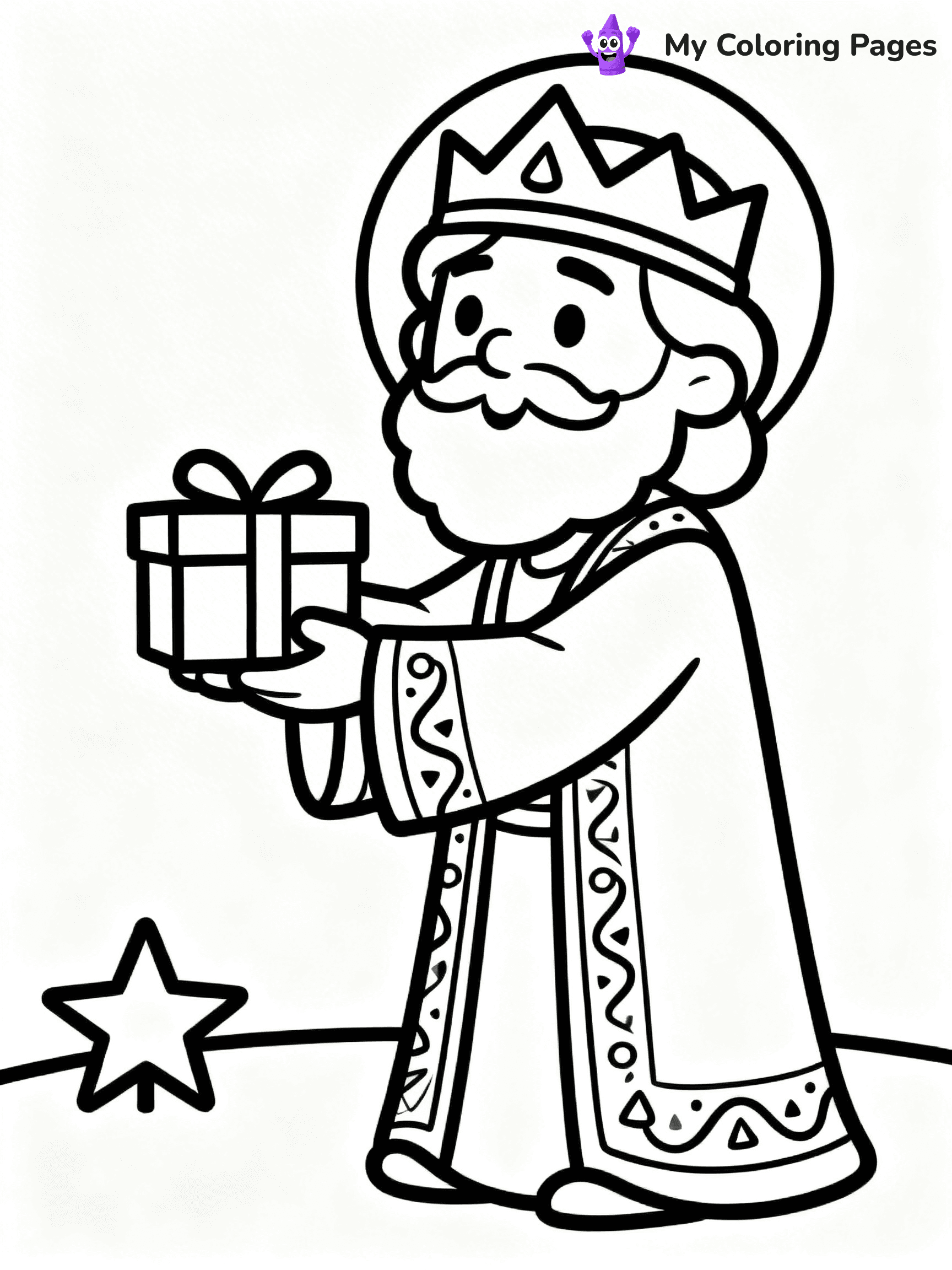 Easy Religious Christmas Coloring Pages - 83