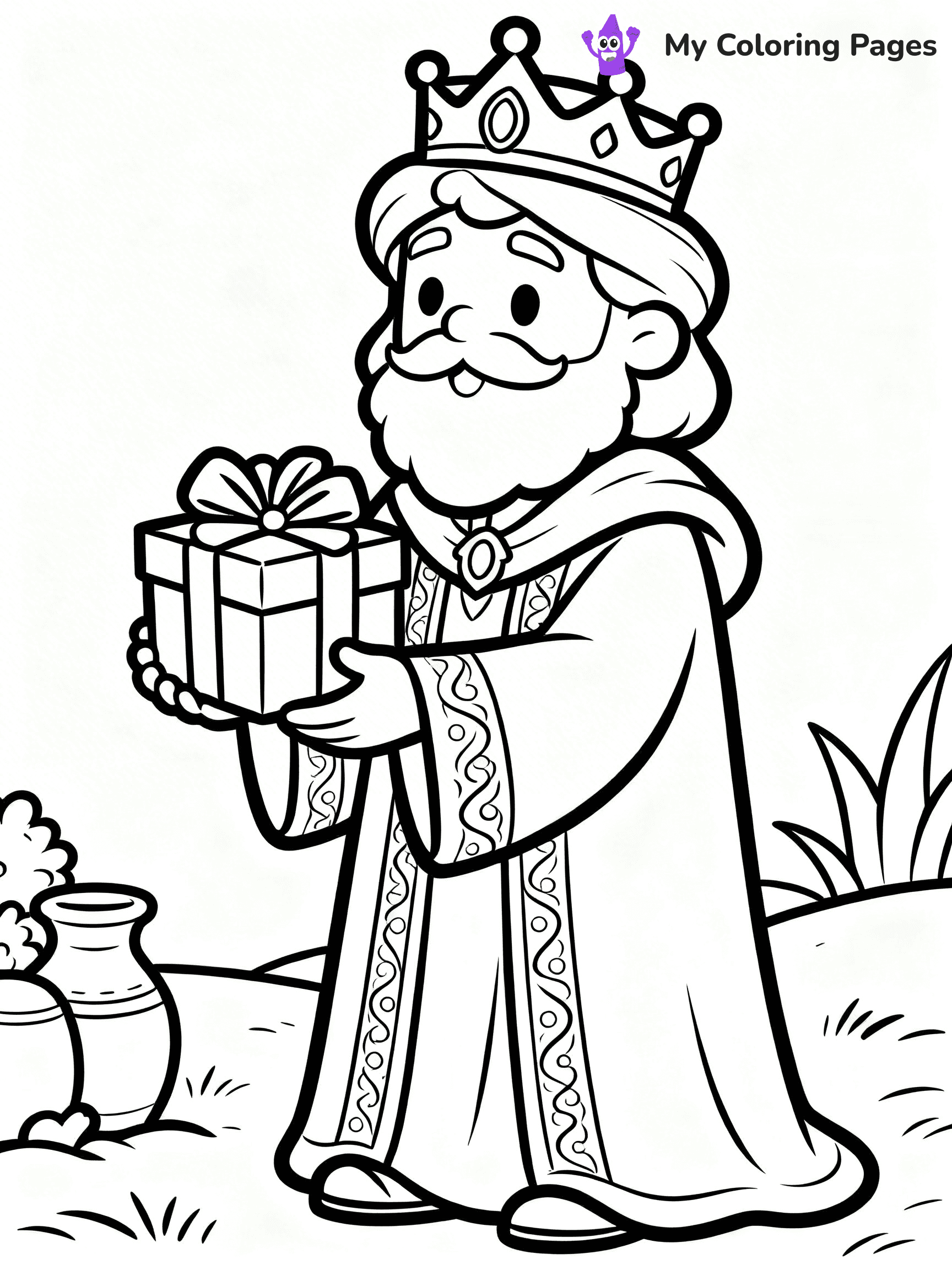 Easy Religious Christmas Coloring Pages - 82