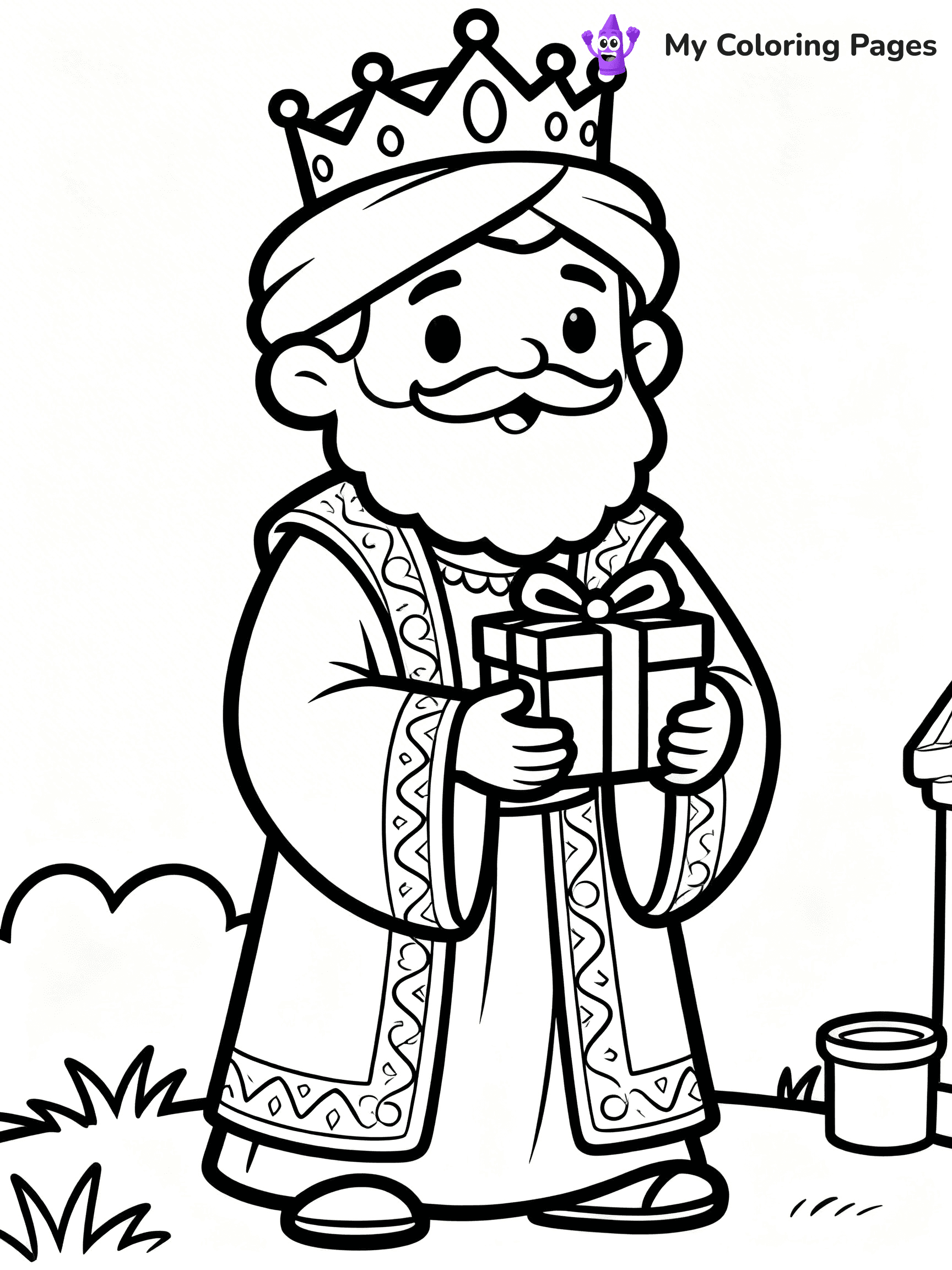 Easy Religious Christmas Coloring Pages - 81