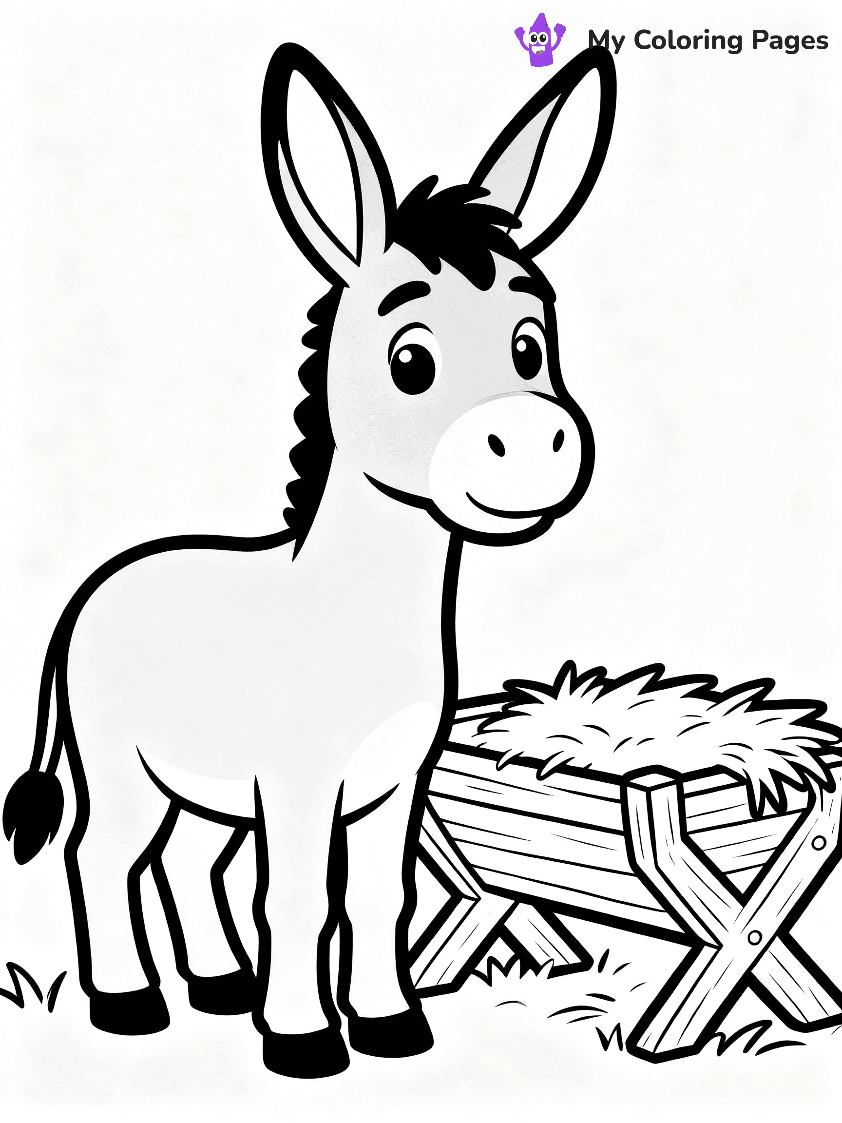 Easy Religious Christmas Coloring Pages - 66