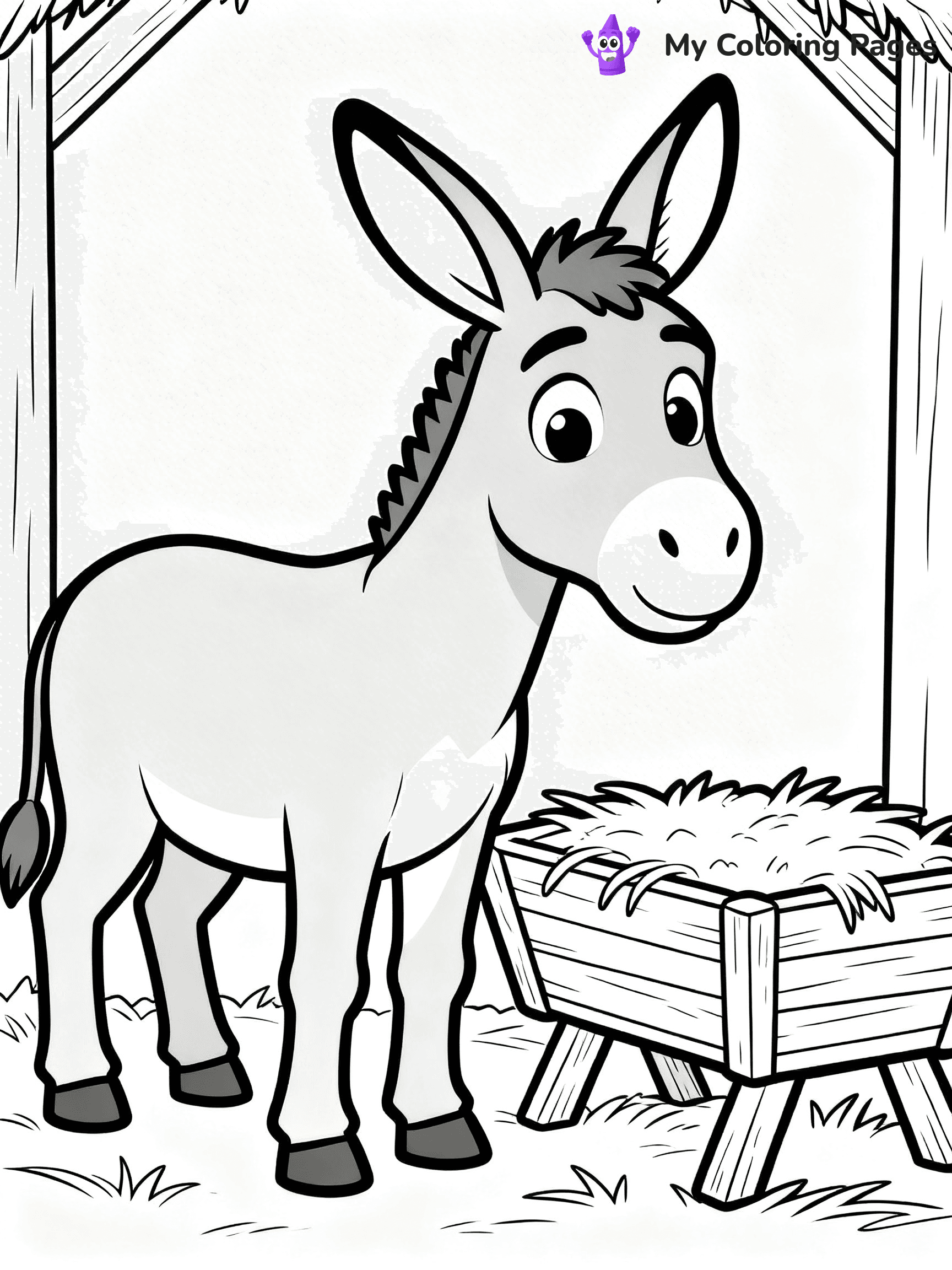 Easy Religious Christmas Coloring Pages - 64