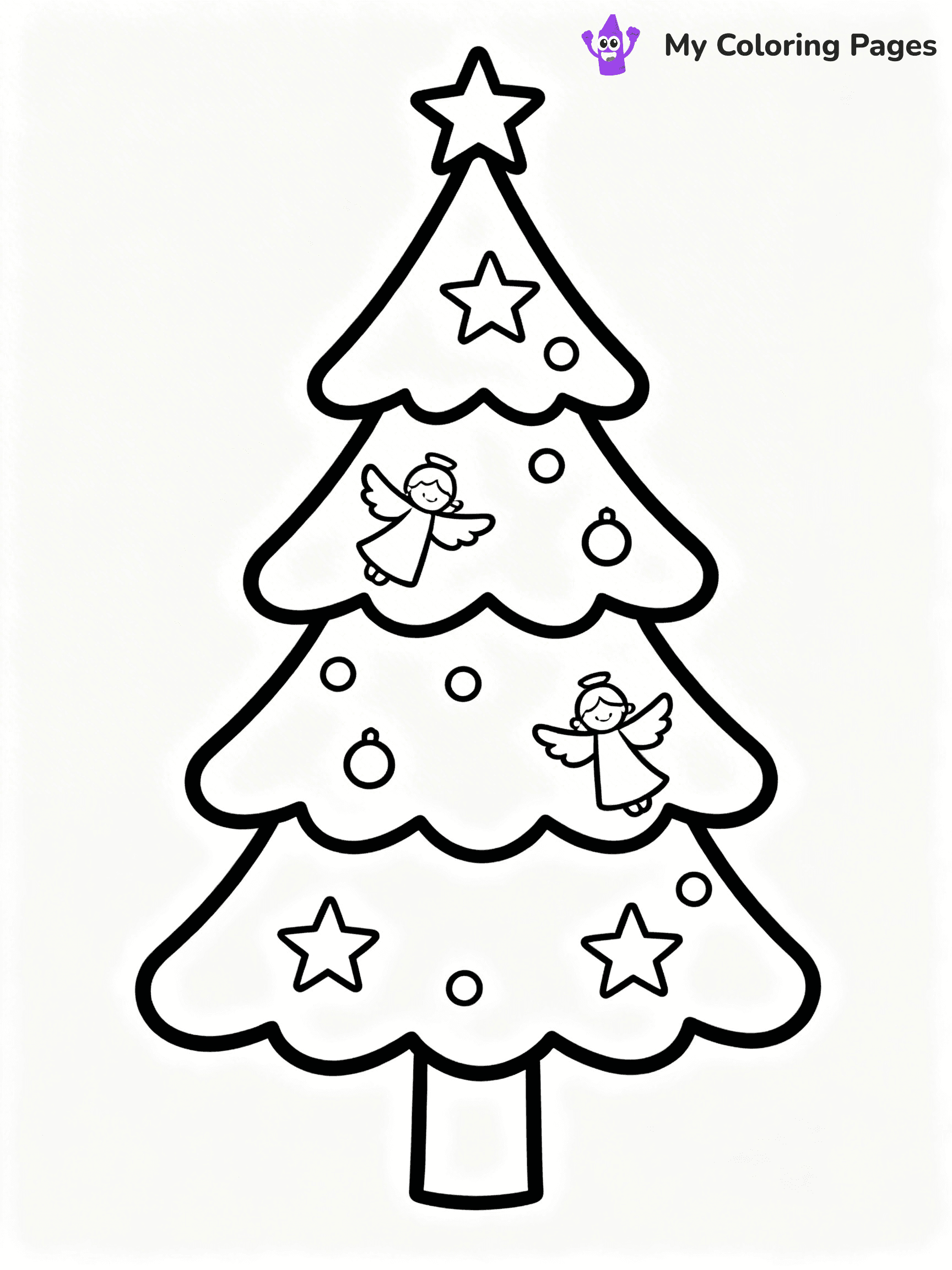 Easy Religious Christmas Coloring Pages - 49