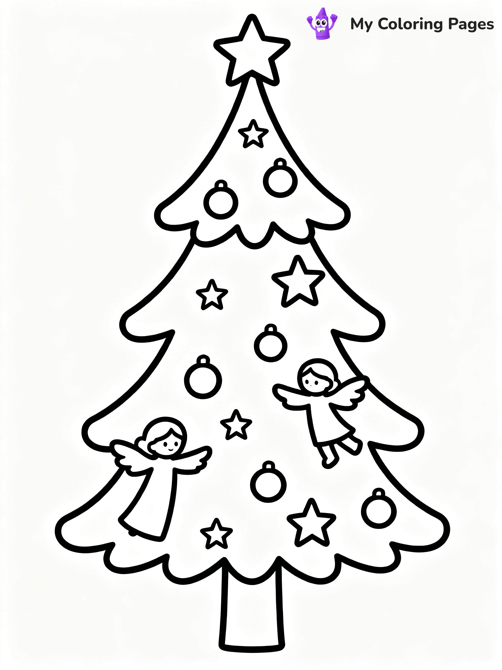 Easy Religious Christmas Coloring Pages - 46