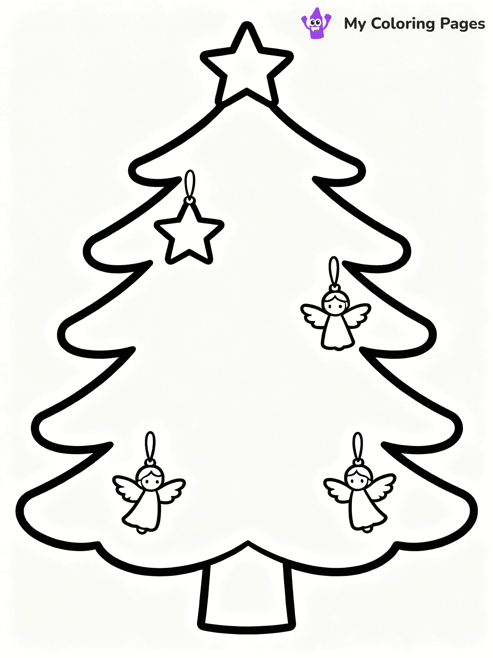 Easy Religious Christmas Coloring Pages - 41